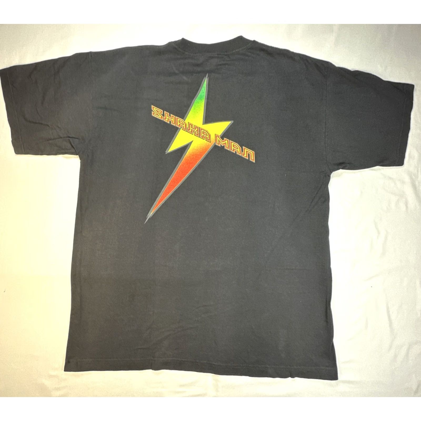 Vintage VINTAGE Murina Shaka Man T-Shirt Reggae Graphic 90s XL Black 100% Cotton Men Crew Neck Short Sleeve Heavyweight Size US XL / EU 56 / 4 - 2 Thumbnail