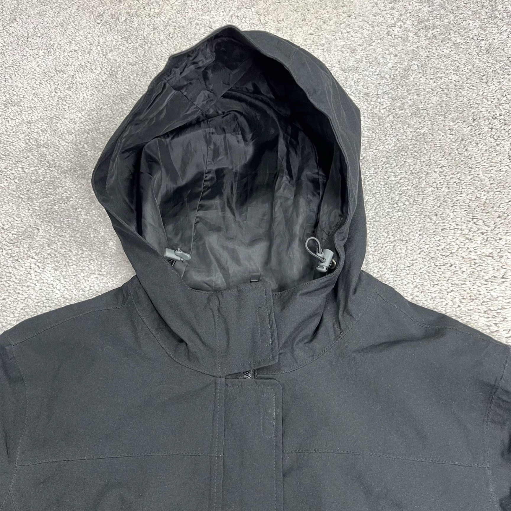 Eddie Bauer VINTAGE? Eddie Bauer Jacket Womens Large Black WeatherEdge Hooded Belted Rain Coat Shell Full Zip Size L / US 10 / IT 46 - 3 Thumbnail