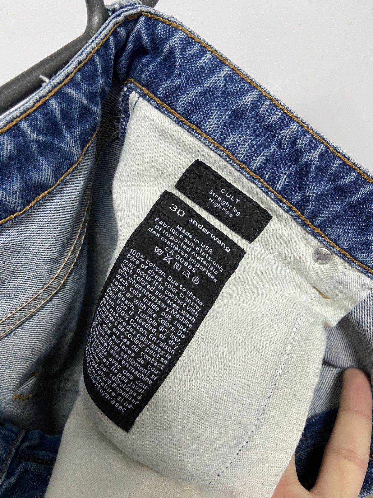Alexander Wang × Vintage Alexander Wang jeans Pants Vintage Logo Y2K Selvedge Size US 30 / EU 46 - 7 Thumbnail