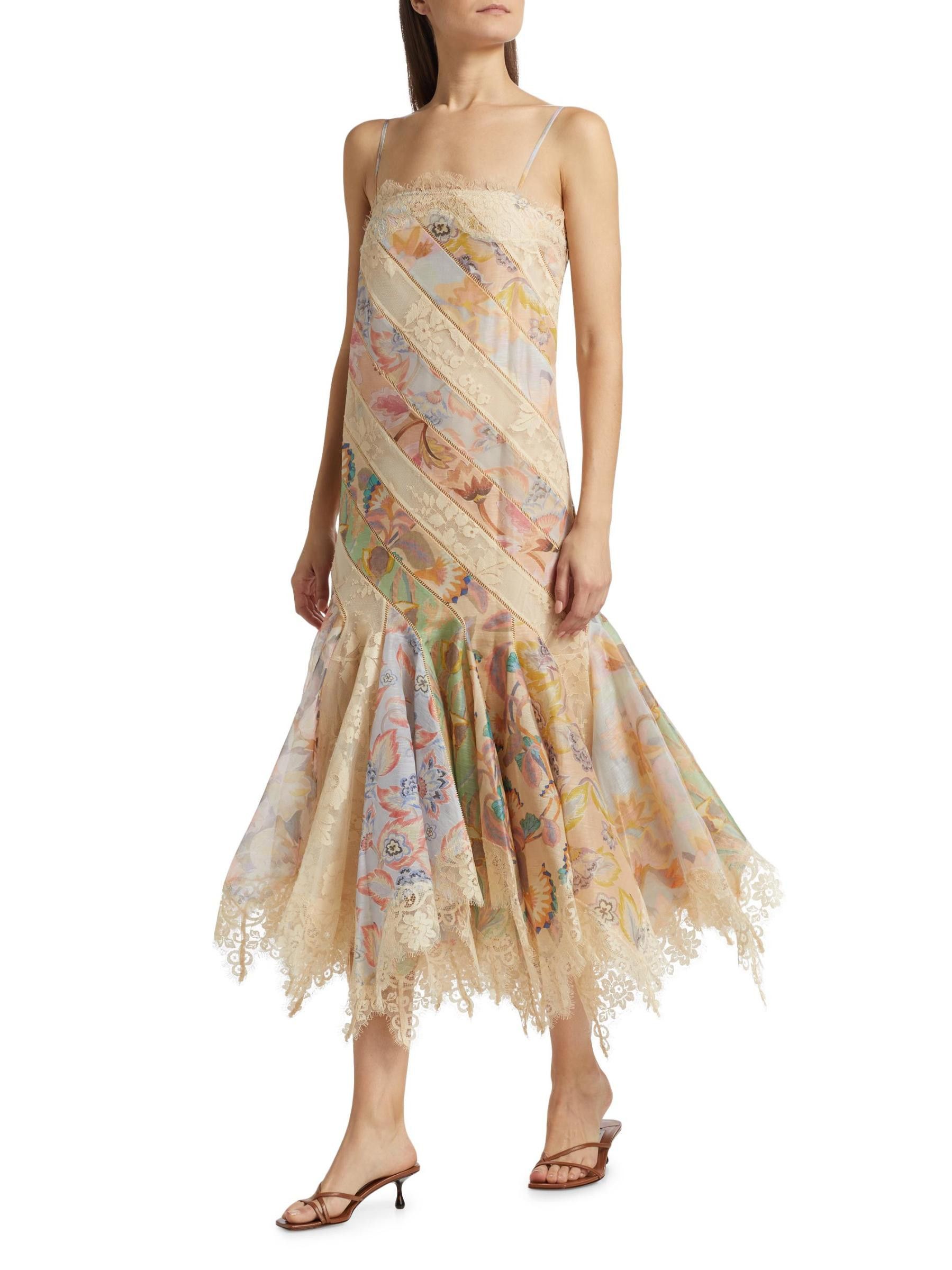 Zimmermann oc11z0925 Eden Spliced Slip Dress in Multicolor Size S / US 4 / IT 40 - 7 Thumbnail