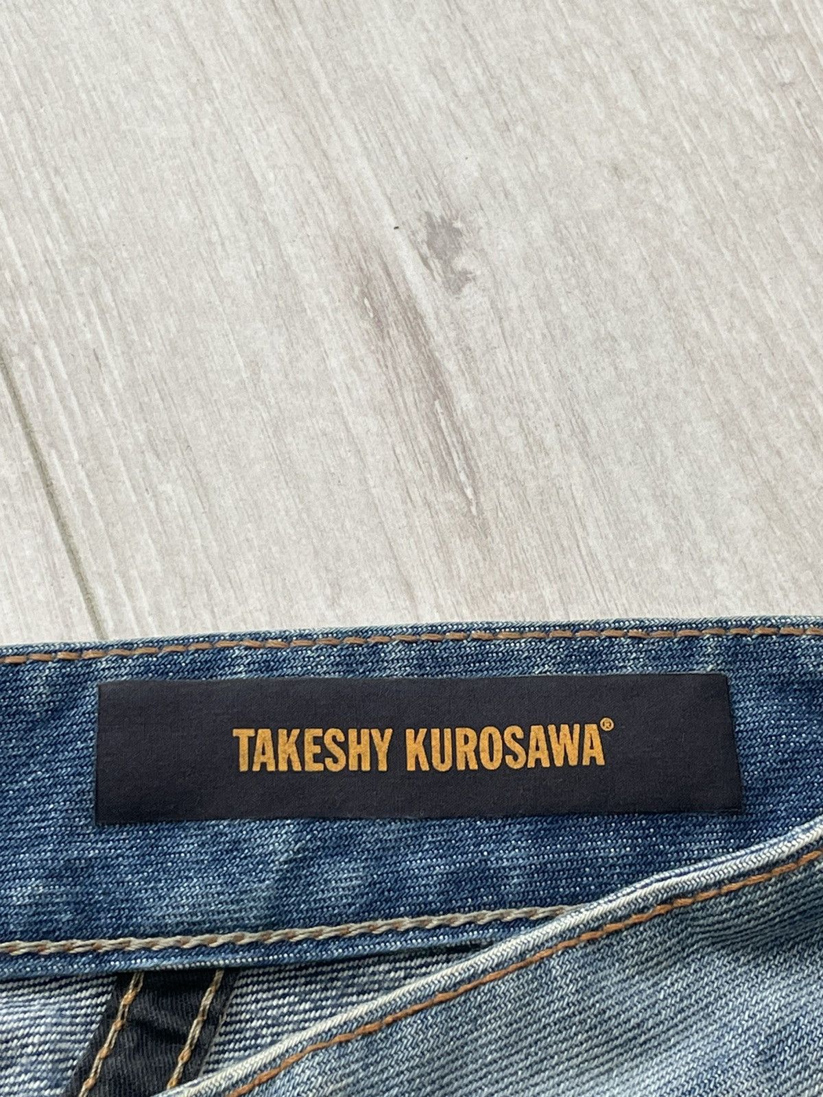 Takeshy Kurosawa Vintage Takeshy Kurosawa Japan Distressed Denim Jeans RARE Size US 32 / EU 48 - 11 Thumbnail