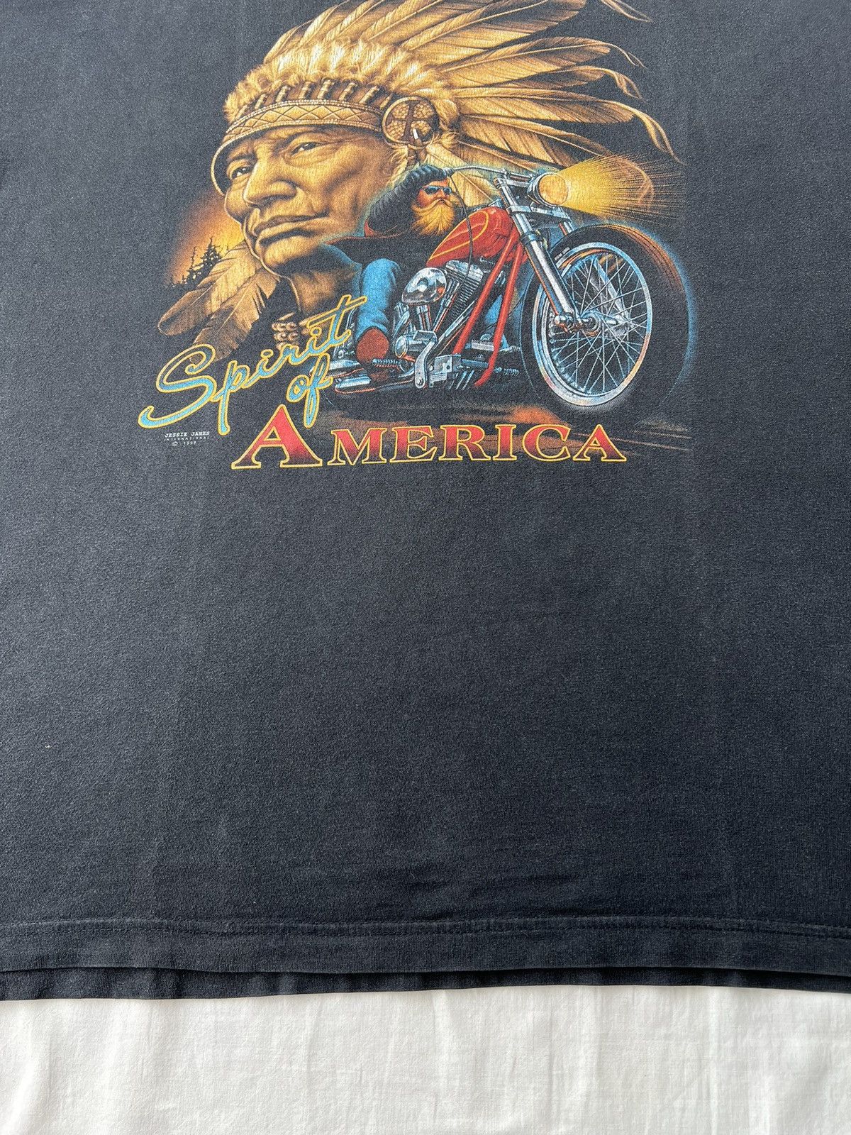Vintage Vintage 1999 Jessie James Spirit of America Rock Eagle Tee Size US XXL / EU 58 / 5 - 10 Thumbnail