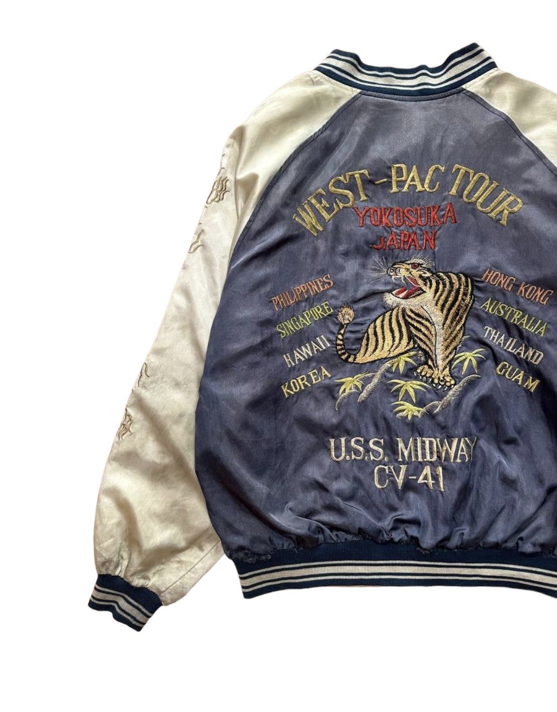 Japanese Brand × Vintage Vtg Ten Carat (West-Pac Tour) Embroidered Rayon Jacket Size US M / EU 48-50 / 2 - 10 Thumbnail