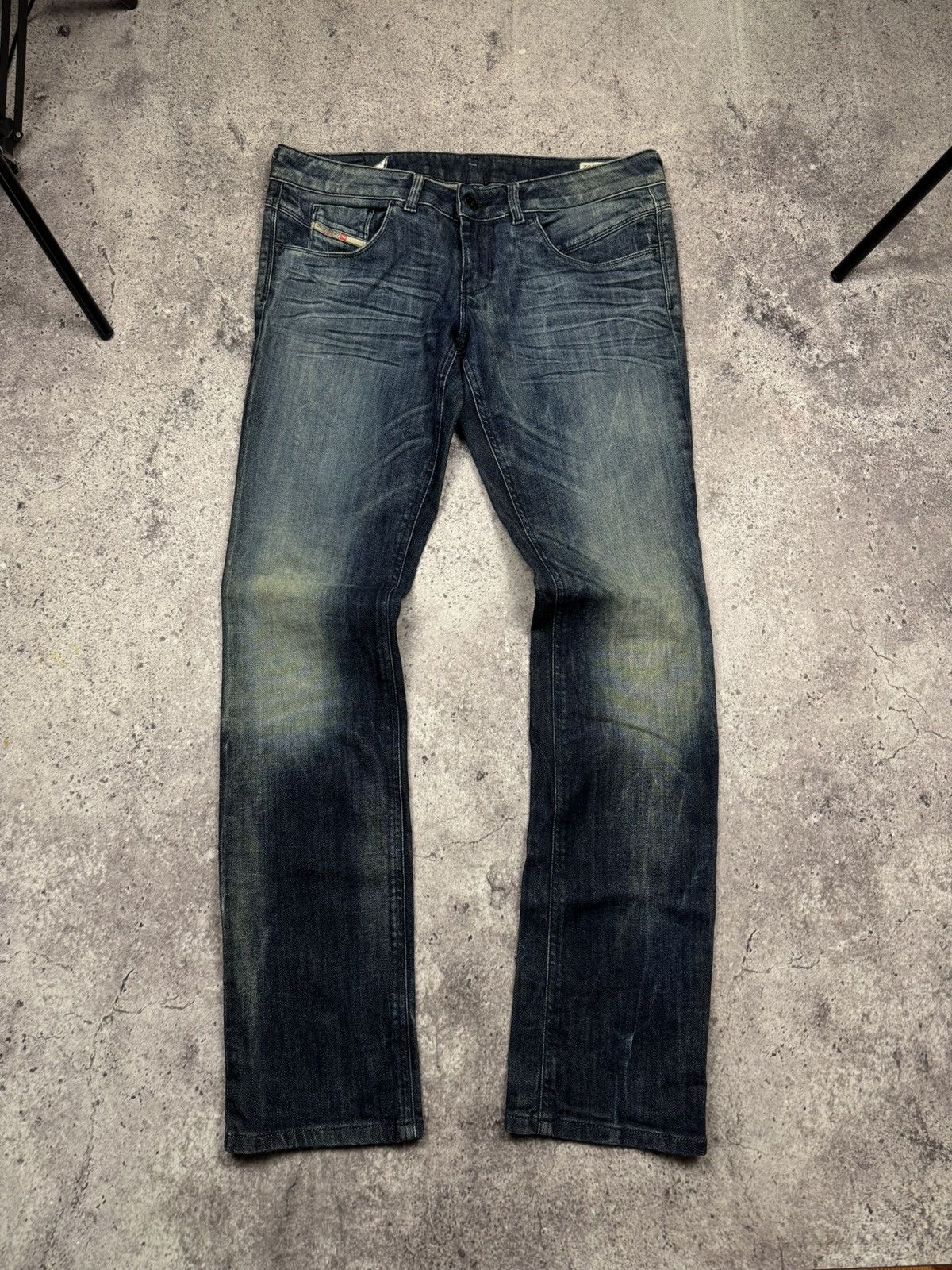 Diesel Vintage Diesel Flared Jeans Faded Japanese Avant Garde Y2K Size 32" / US 10 / IT 46 - 4 Thumbnail