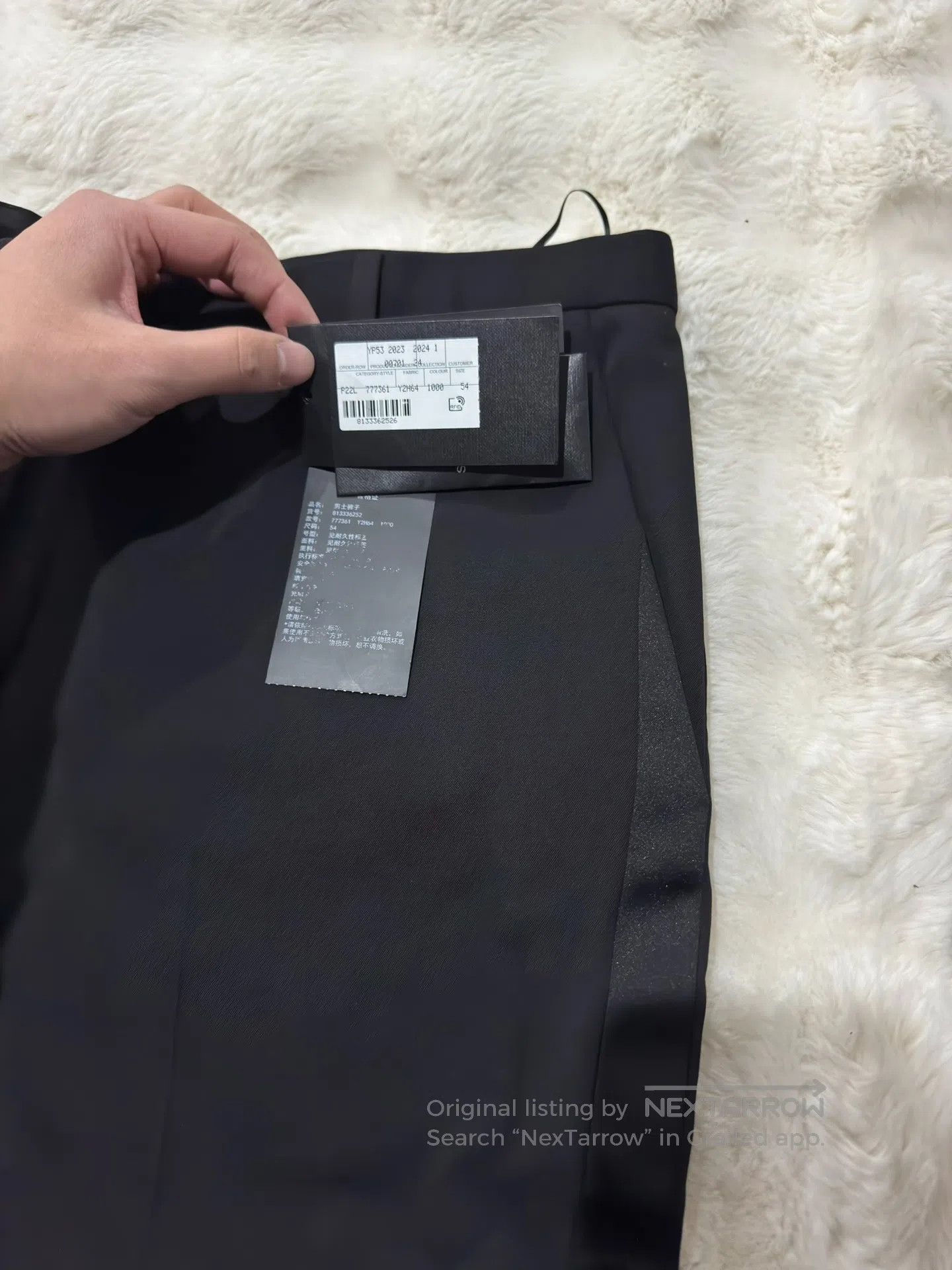 Saint Laurent Paris Saint Laurent Paris Men's Smoking Trousers| Size US 38 / EU 54 - 3 Thumbnail