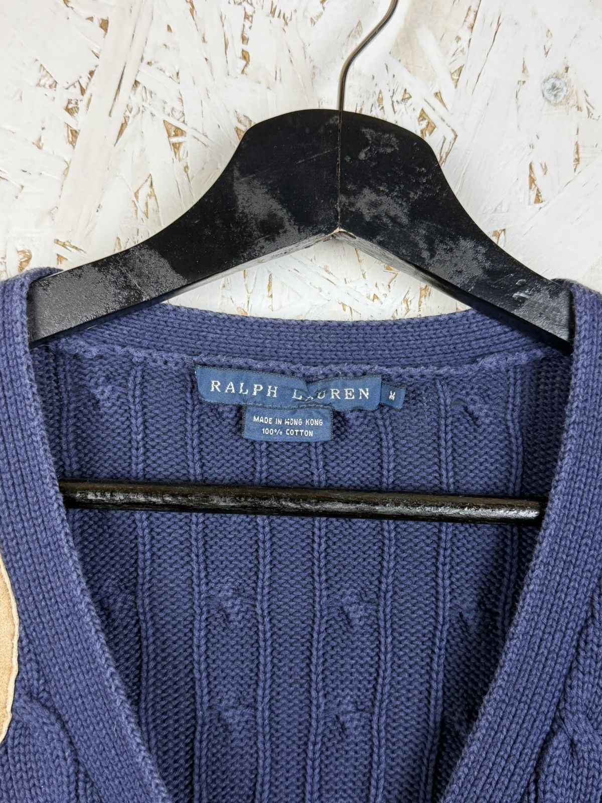 Polo Ralph Lauren Polo Ralph Lauren Cotton Cable Knit Cardigan Sweater Blue M Size US M / EU 48-50 / 2 - 3 Thumbnail