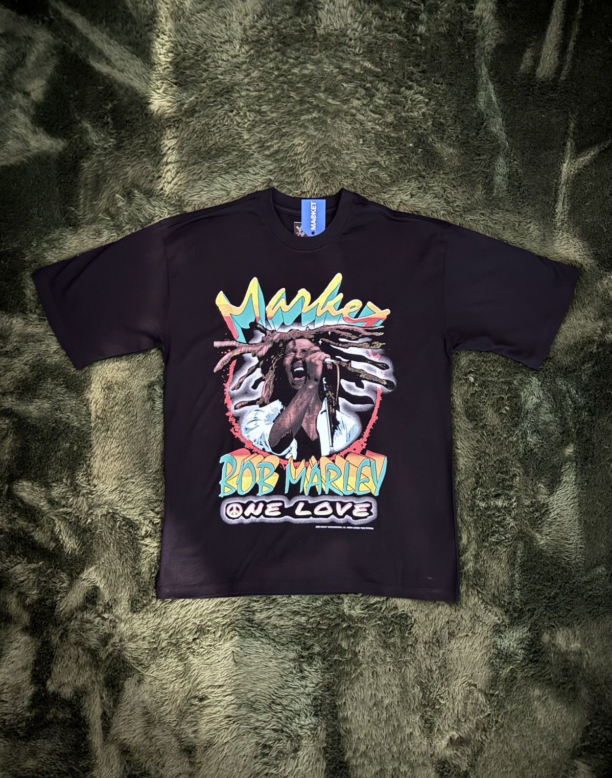 [XL] BOB MARLEY X chinatown market collaboration T-shirt