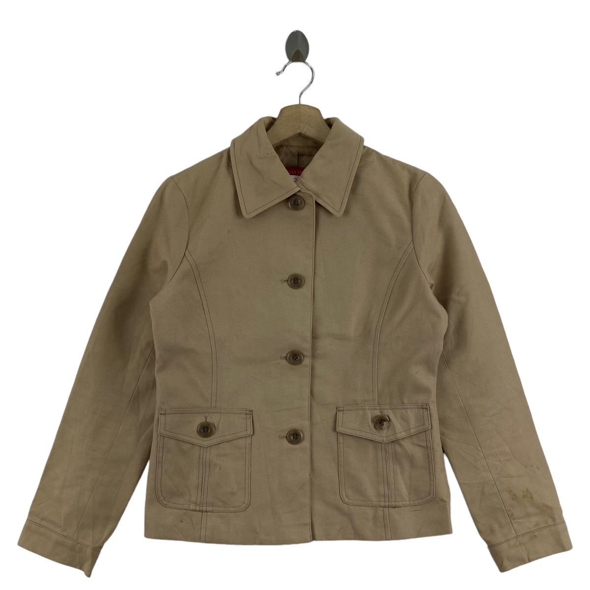 Vintage Vintage WO HOP Plain Brown Button Up Coat Size US S / EU 44-46 / 1 - 1 Thumbnail