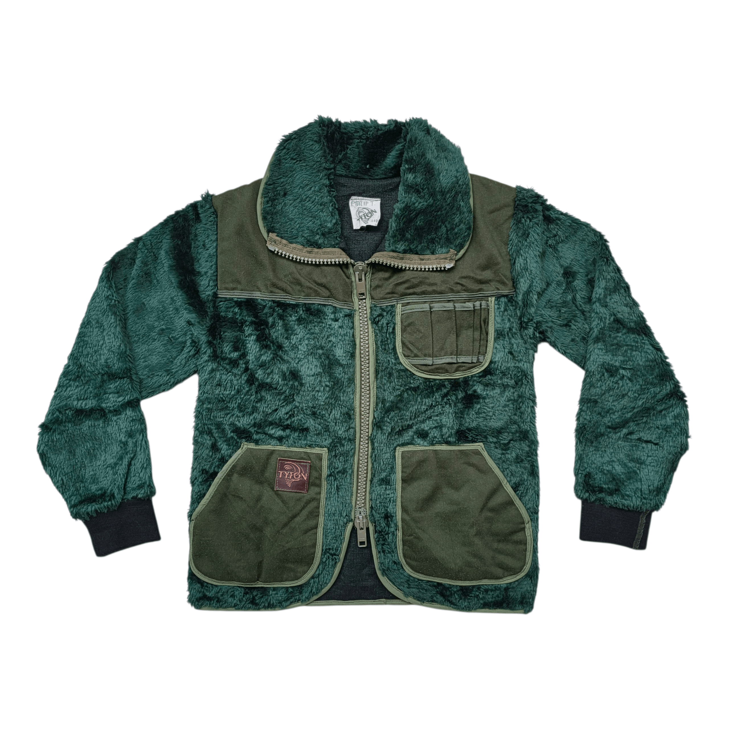 Vintage Vintage Tyfon Sweden Hunting Fleece Jacket Size US XXS / EU 40 - 1 Thumbnail