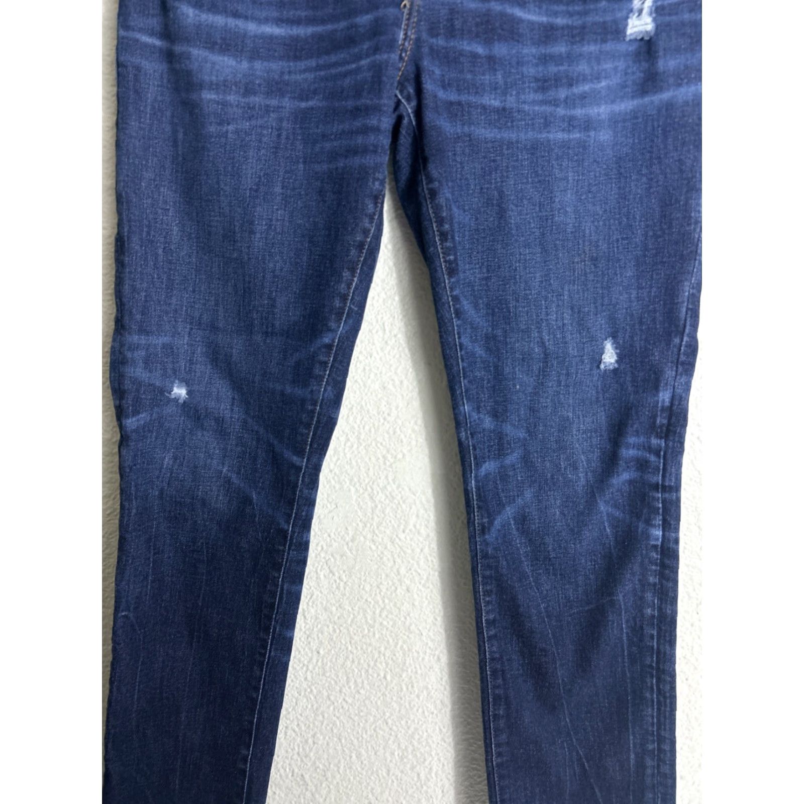 American Eagle Outfitters american eagle Next Level Airflex jeans Dark Wash Distressed Size 32x32 Skinny Size US 32 / EU 48 - 3 Thumbnail