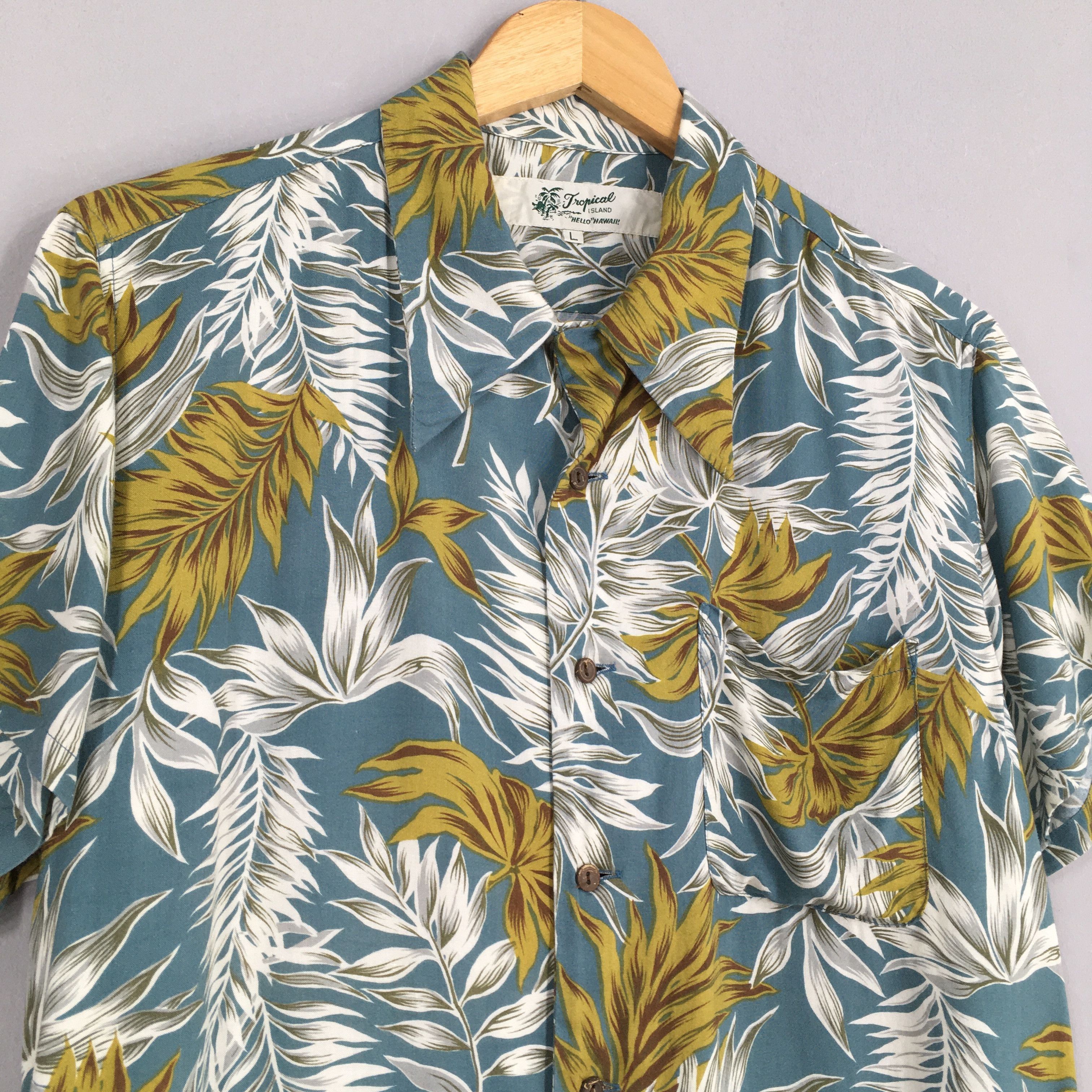 Other Vintage 90's Hawaiian Aloha Tropical Island Shirt Large Size US L / EU 52-54 / 3 - 3 Thumbnail