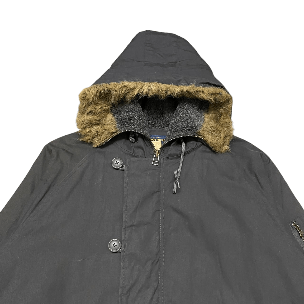 Woolrich Woolen Mills Vintage Woolrich Fur Hooded Jacket N2B Style Size US L / EU 52-54 / 3 - 2 Thumbnail