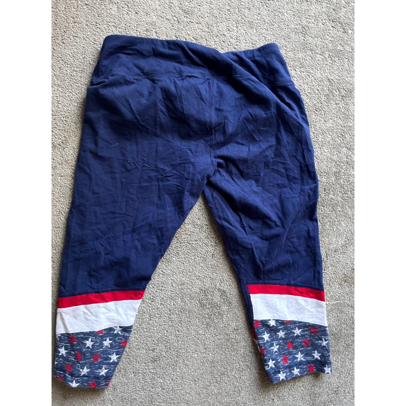 Reebok Reebok Women's Novelty Capri Pants Size Large Medieval Blue Activewear Size ONE SIZE - 3 Thumbnail