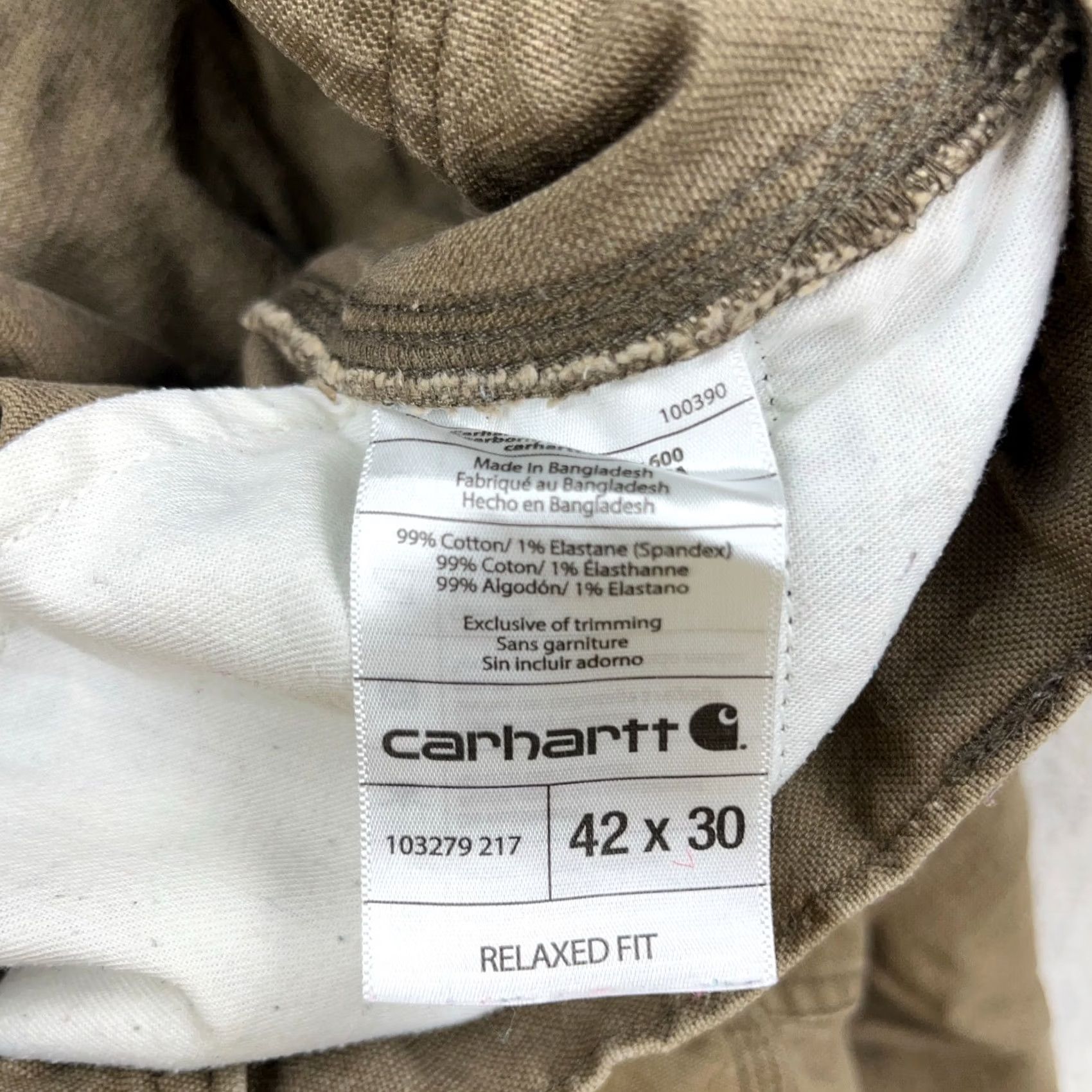 Carhartt Carhartt Pants Men 42x30 Carpenter Duck Canvas Baggy Faded Distressed Relaxed - Used Size US 42 / EU 58 - 5 Thumbnail