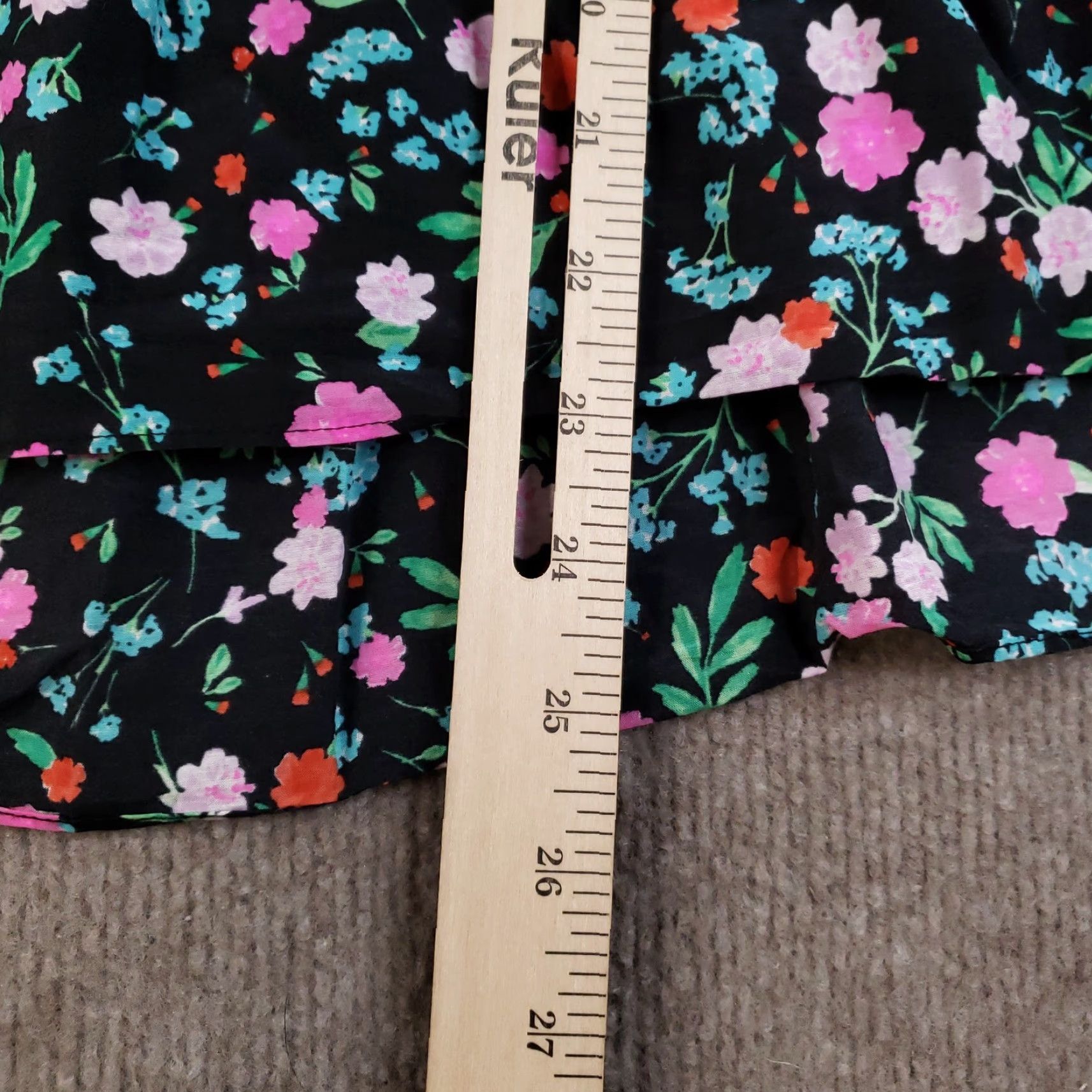 Vintage Kate Spade Dress Womens Small Black Floral Lace Yoke Sleeveless Collared Tiered Shirt? Size S / US 4 / IT 40 - 4 Thumbnail