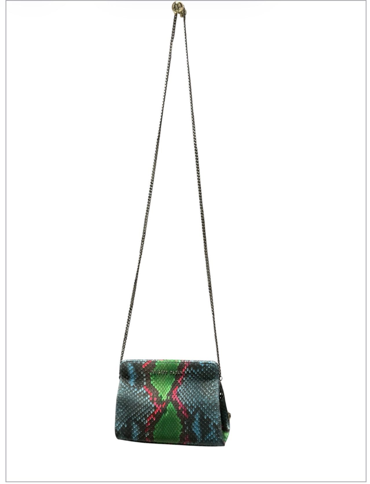 Philipp Plein Philipp Plein Python Leather Bag Neon Multicolor Chain Strap Size ONE SIZE - 5 Thumbnail