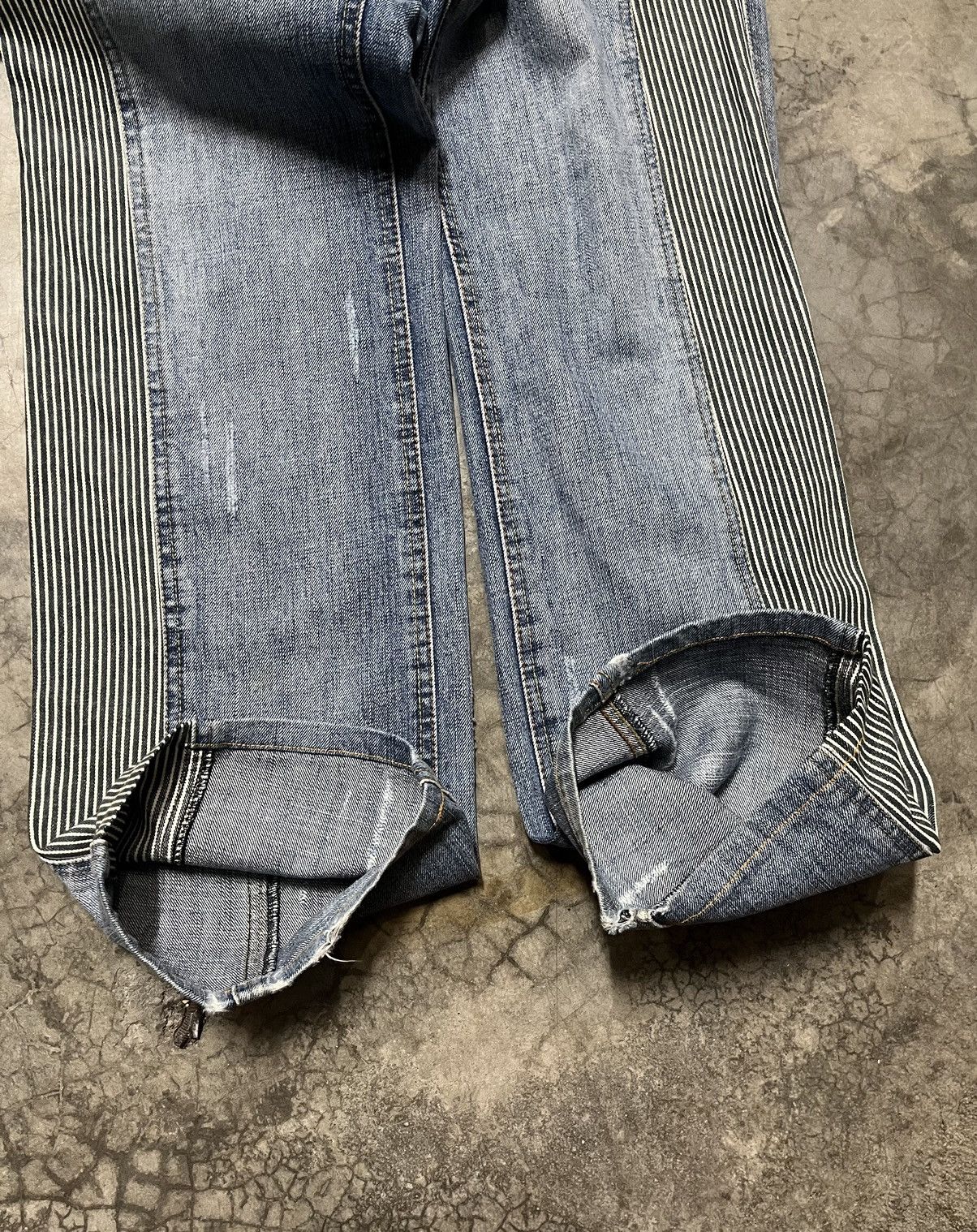 Hysteric Glamour Distressed Nicole Club for men Reconstructed hickory stripe Size US 32 / EU 48 - 17 Thumbnail