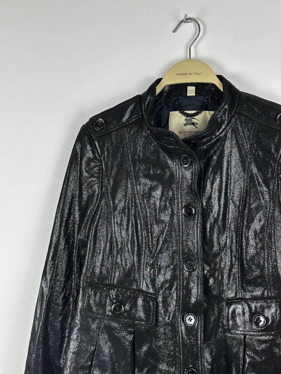 Burberry Rare Burberry Goat Skin Shine Leather Jacket Size M / US 6-8 / IT 42-44 - 2 Thumbnail