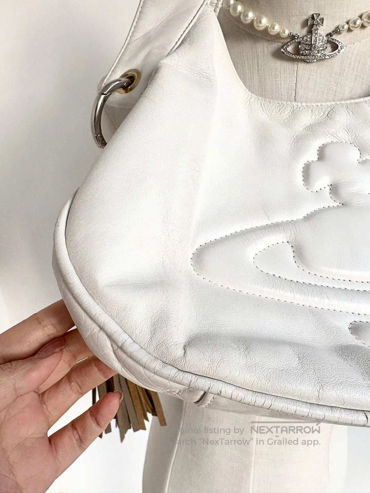 Vivienne Westwood Vivienne Westwood White Fringe Bag. Size ONE SIZE - 7 Thumbnail
