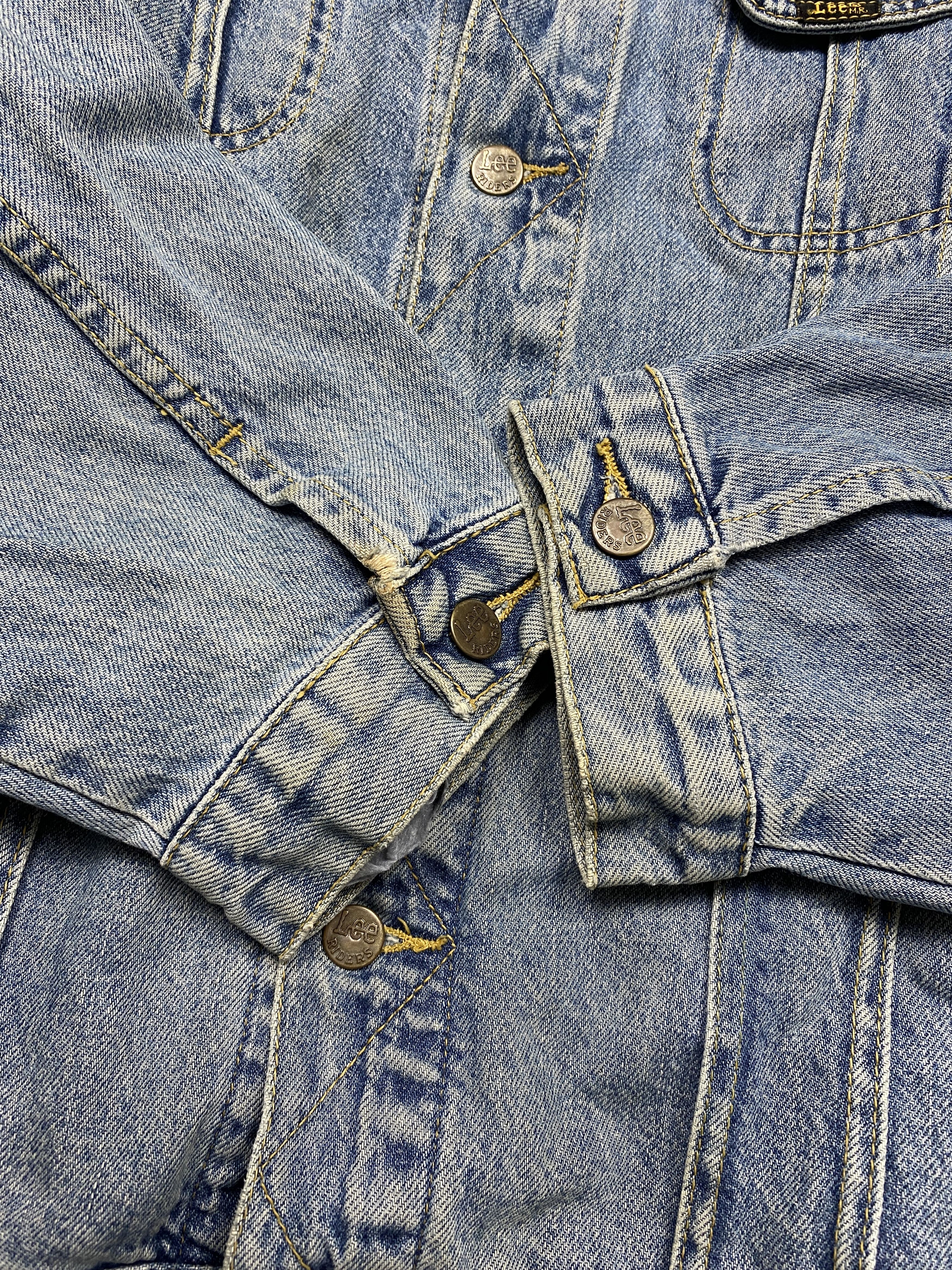 Lee Lee 90s Vintage Mens Denim Jacket Size US XXL / EU 58 / 5 - 6 Thumbnail