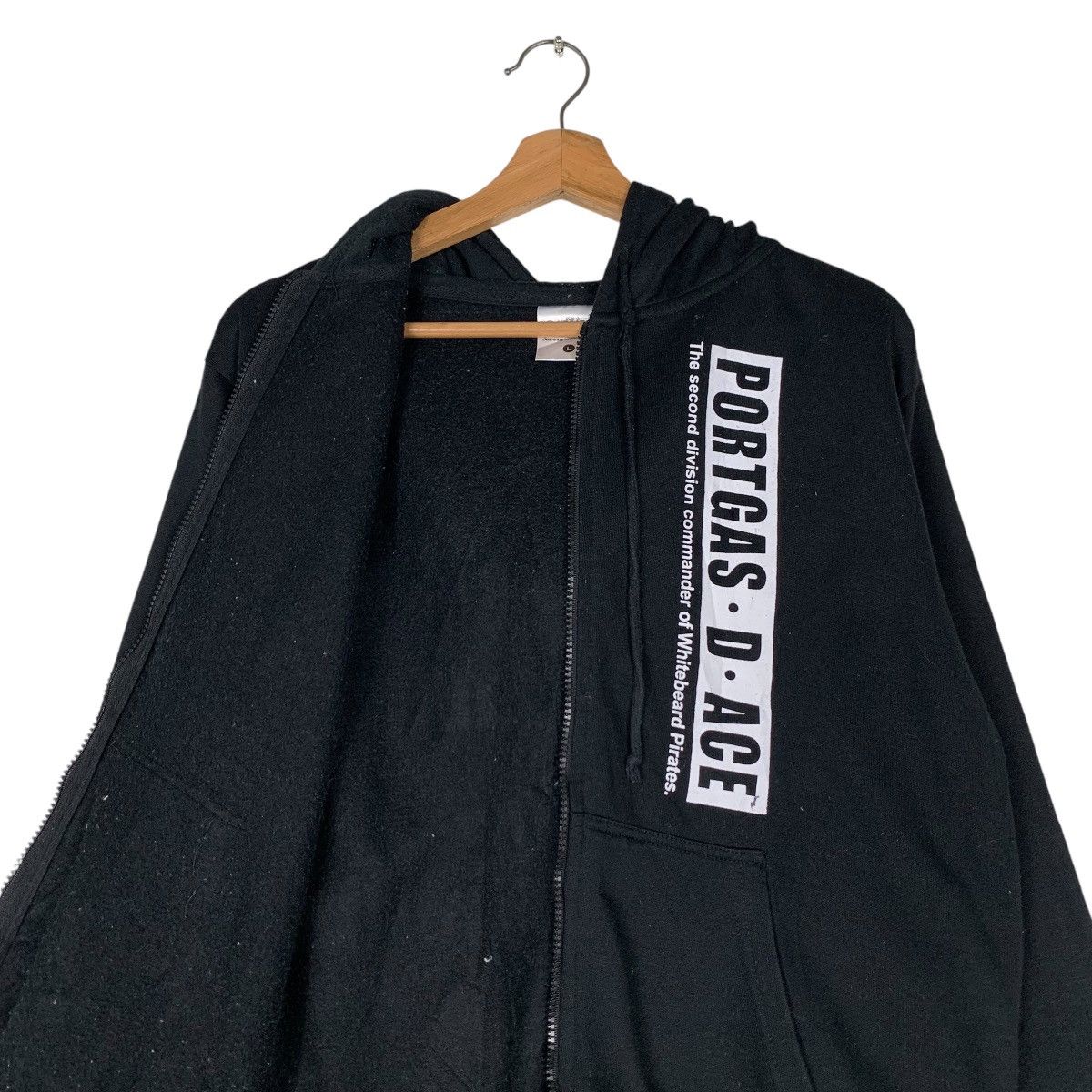 Anime ONE PIECE Portgas D Ace Graphics Zipper Hoodies #1367-C62 Size US L / EU 52-54 / 3 - 12 Thumbnail