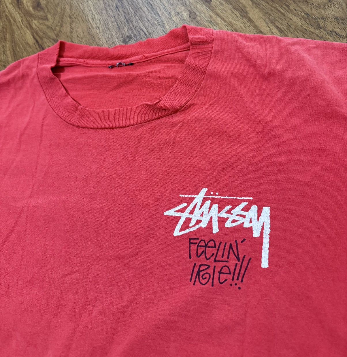 Stussy Vintage 90’s Stussy T Shirt Feelin Irie Lion Skate Surf L XL Size US L / EU 52-54 / 3 - 3 Thumbnail