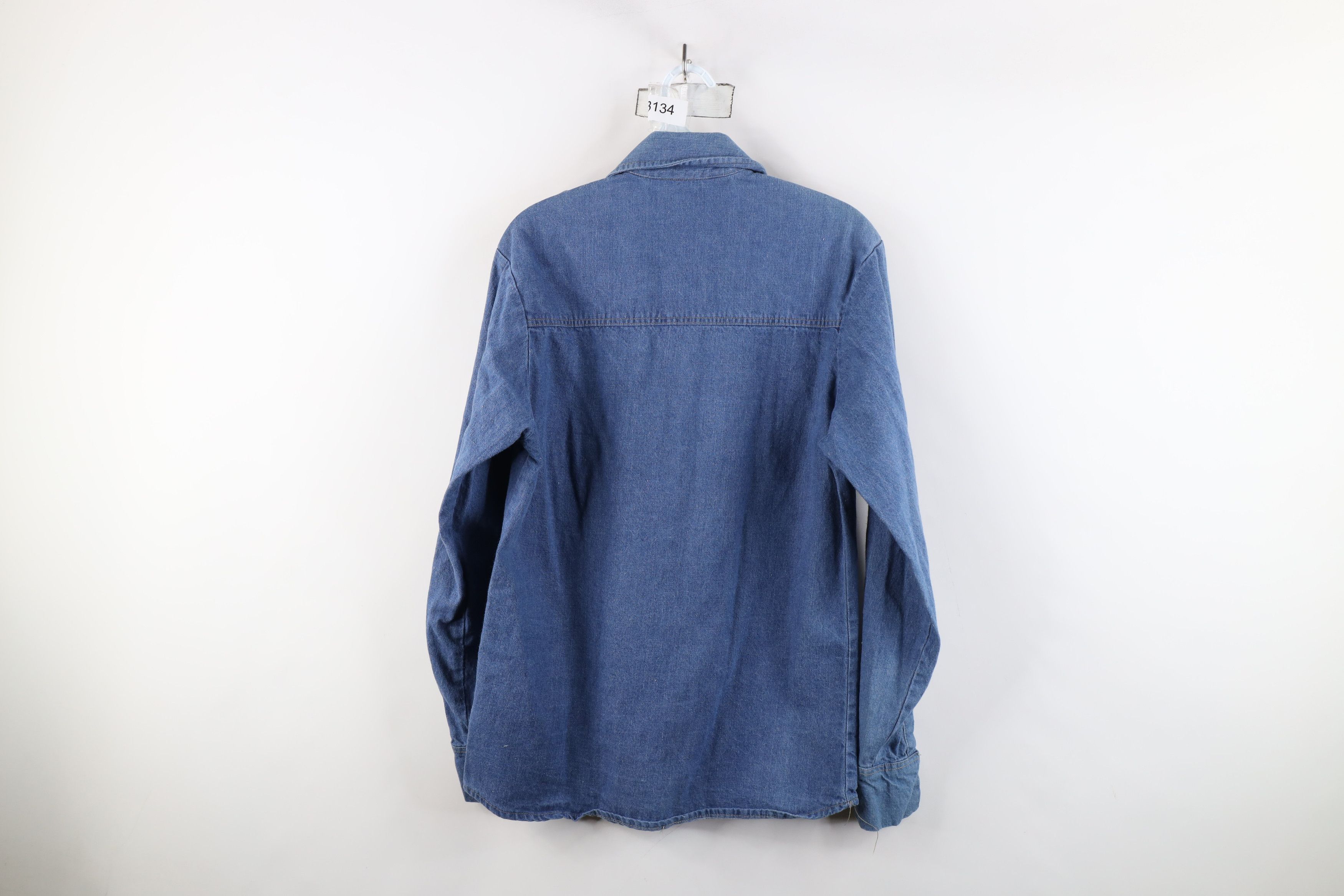 Gap × Vintage Vintage 70s The Gap Safari Bush Military Denim Button Shirt Size US M / EU 48-50 / 2 - 10 Thumbnail
