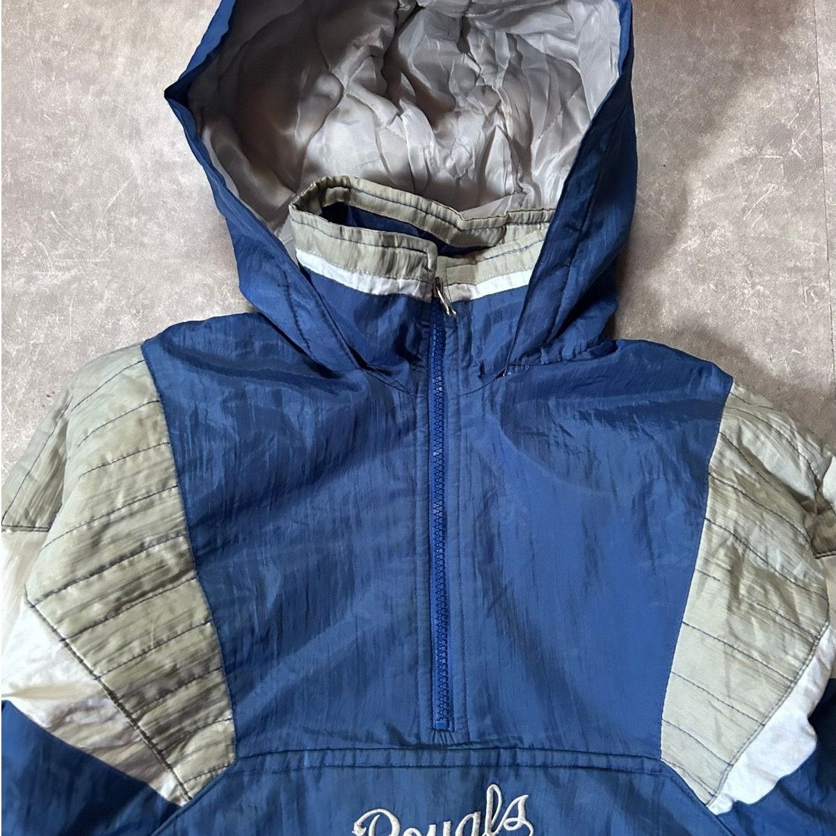 Starter 90's Vintage Kansas City Royals Starter Blue Puffer Jacket S Size US S / EU 44-46 / 1 - 2 Thumbnail