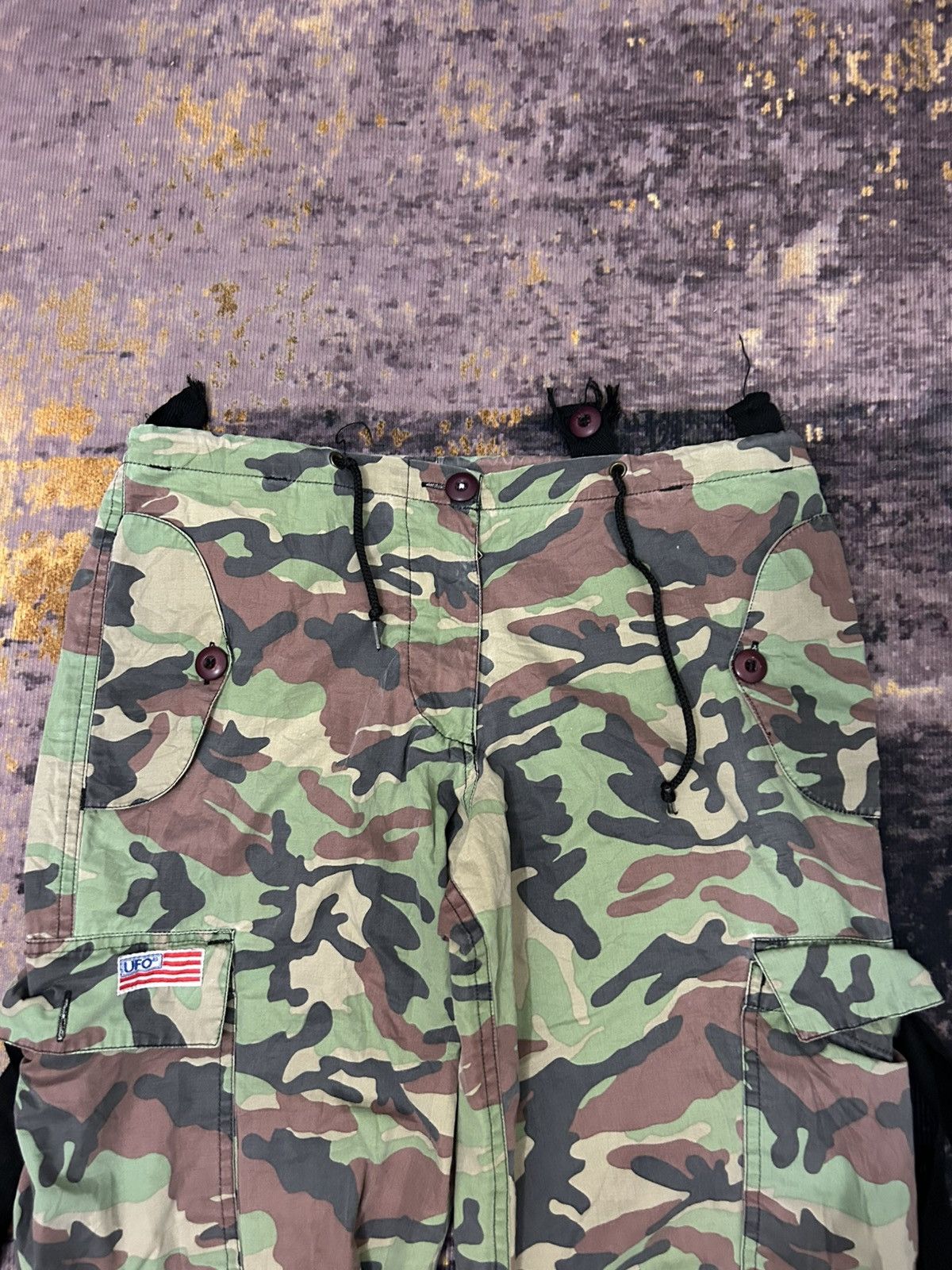 Japanese Brand Vintage Ufo Parachute Cargo Army Pants Size US 30 / EU 46 - 5 Thumbnail