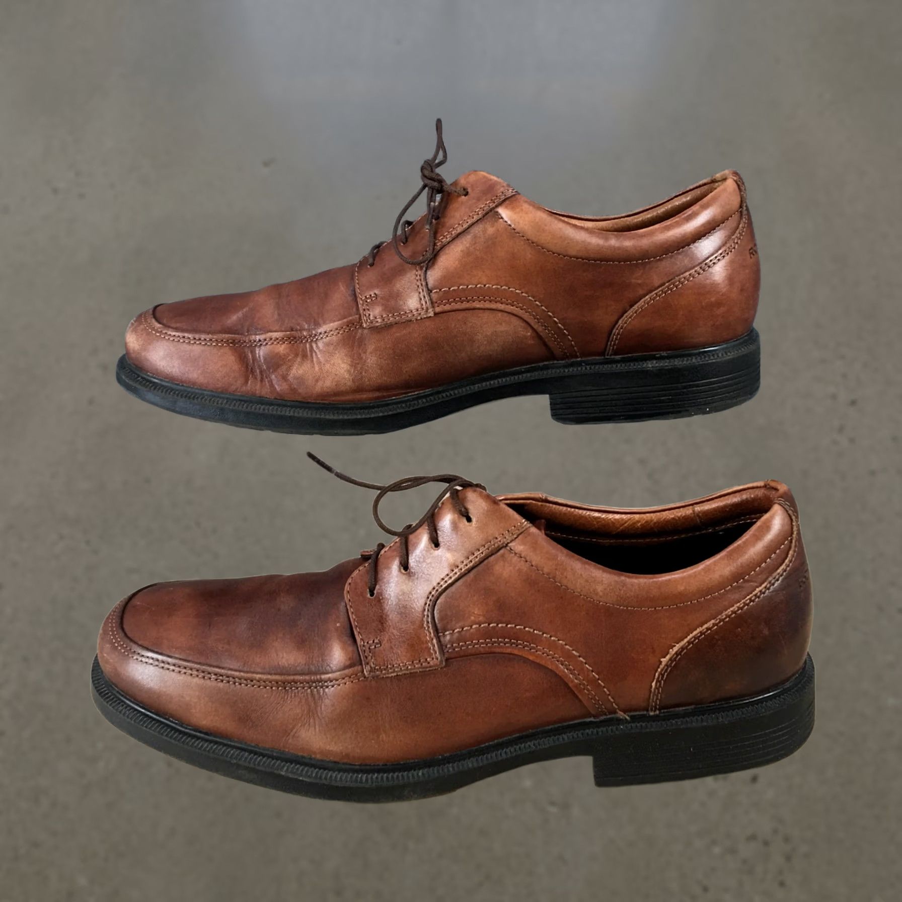 Rockport Rockport Shoes Mens Brown Charles Road Cap Toe Oxford Leather Block V86098 Size ONE SIZE - 1 Thumbnail