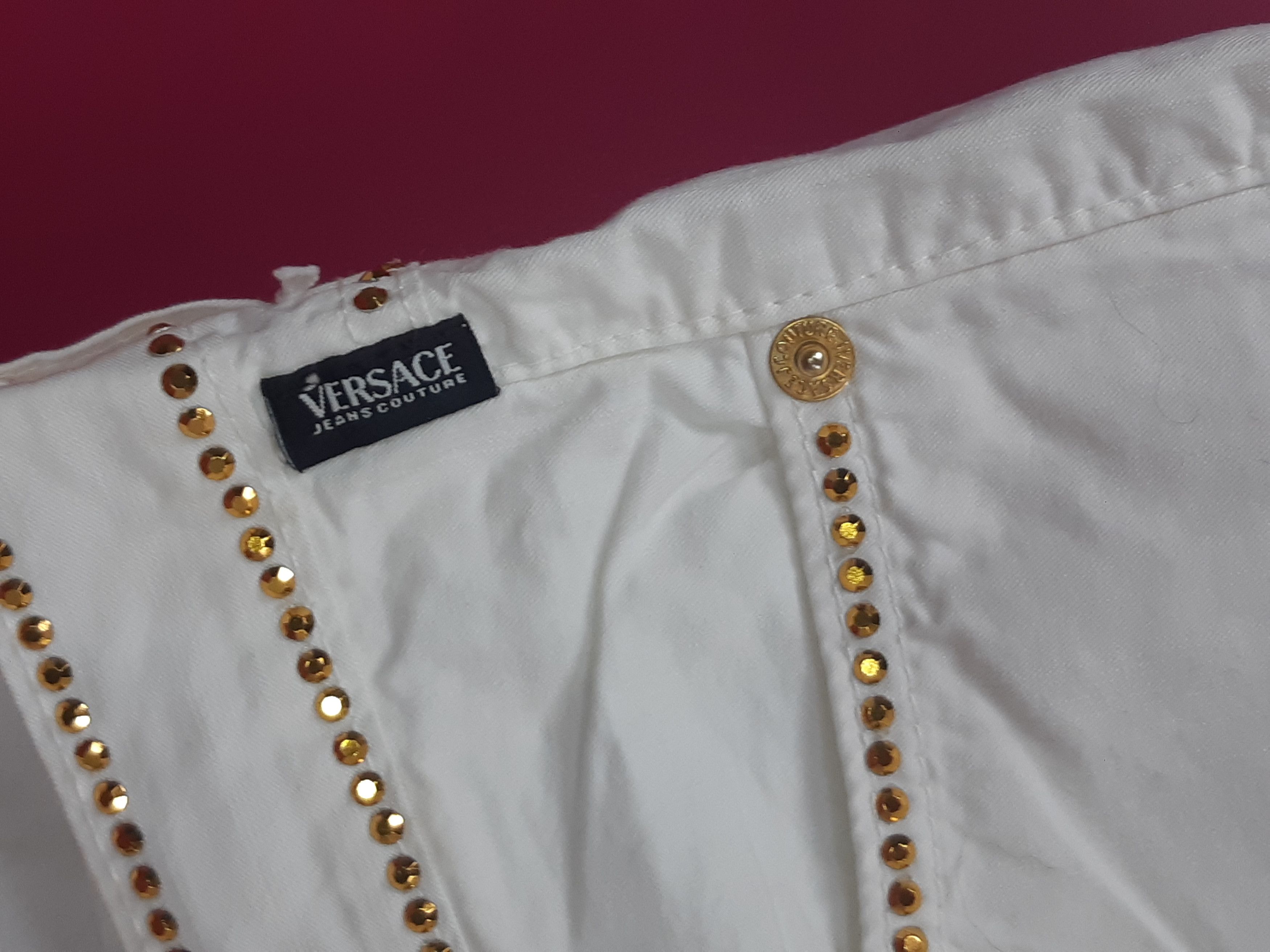 Versace Jeans Couture Vintage VERSACE Jeans Couture Italy Jeans size 24/38 NEW Size 24" / US 00 / IT 34 - 8 Thumbnail