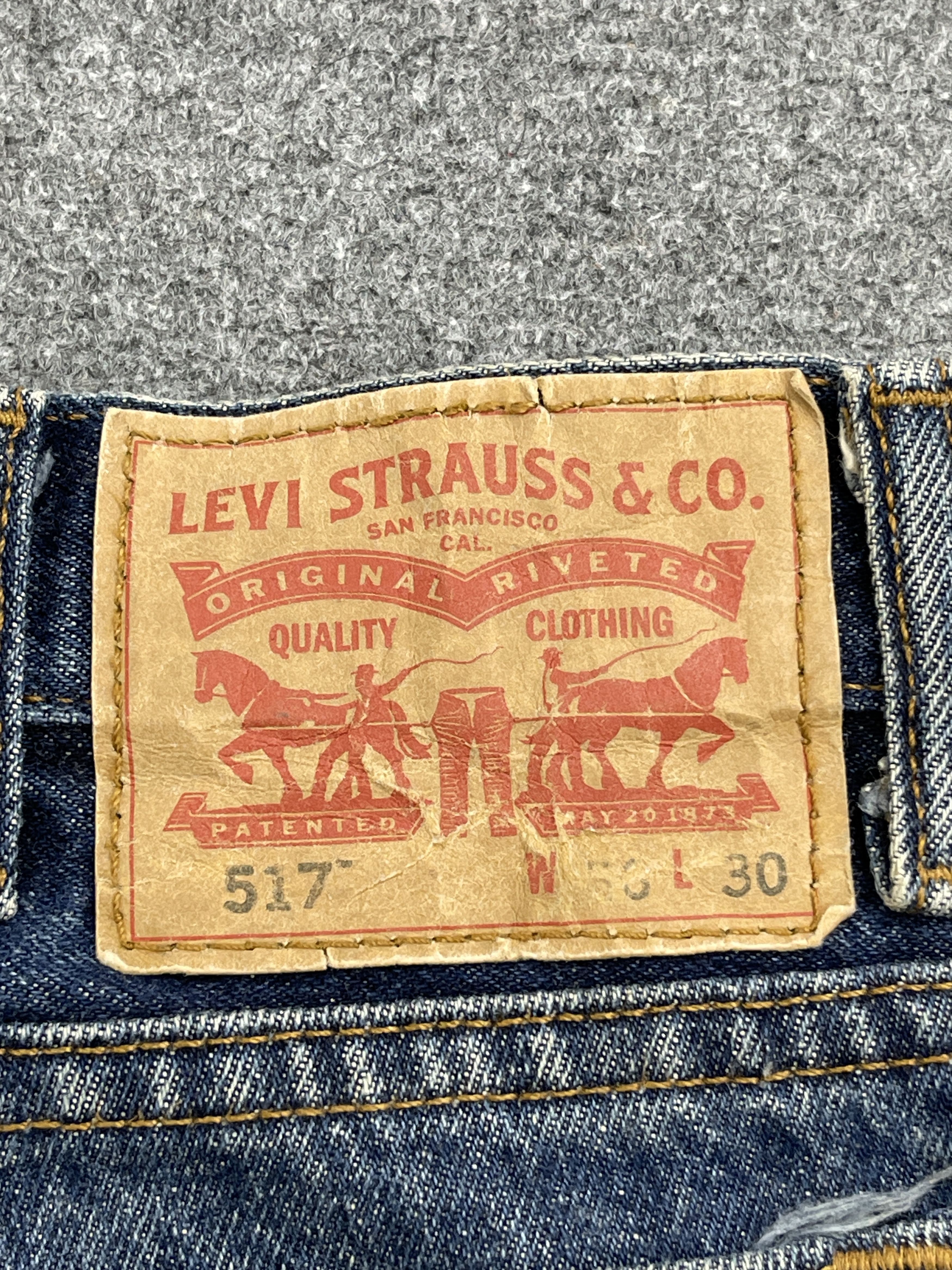 Levi's Vintage Levis 517 Bootcut Blue Denim Jeans DP2576 Size US 35 - 5 Thumbnail