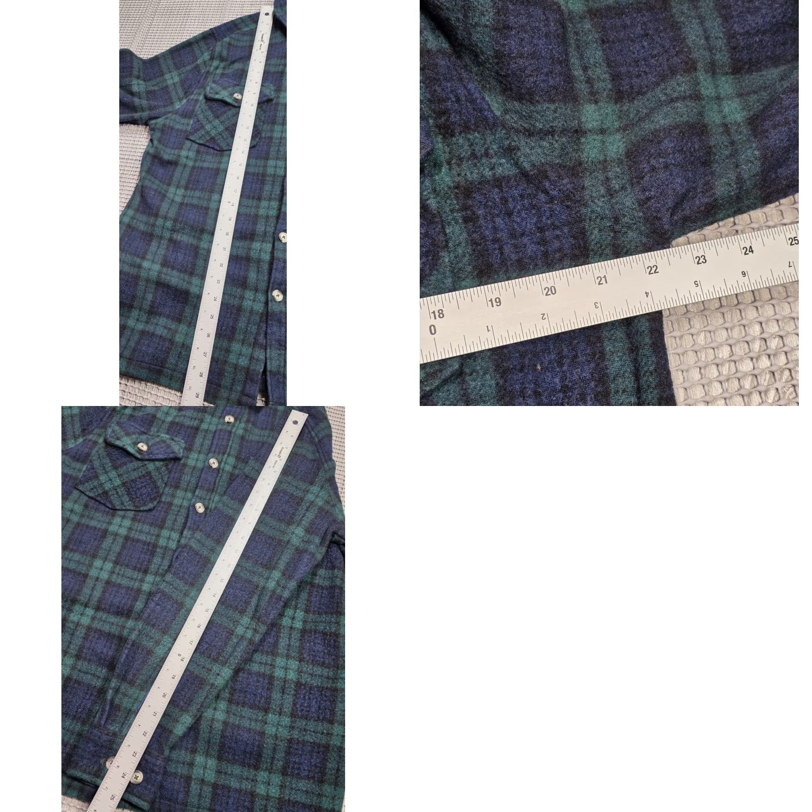 Vintage Telluride Shirt Men L Green Plaid Shacket Soft Pocket Flannel Shirt Jacket Size US L / EU 52-54 / 3 - 9 Thumbnail