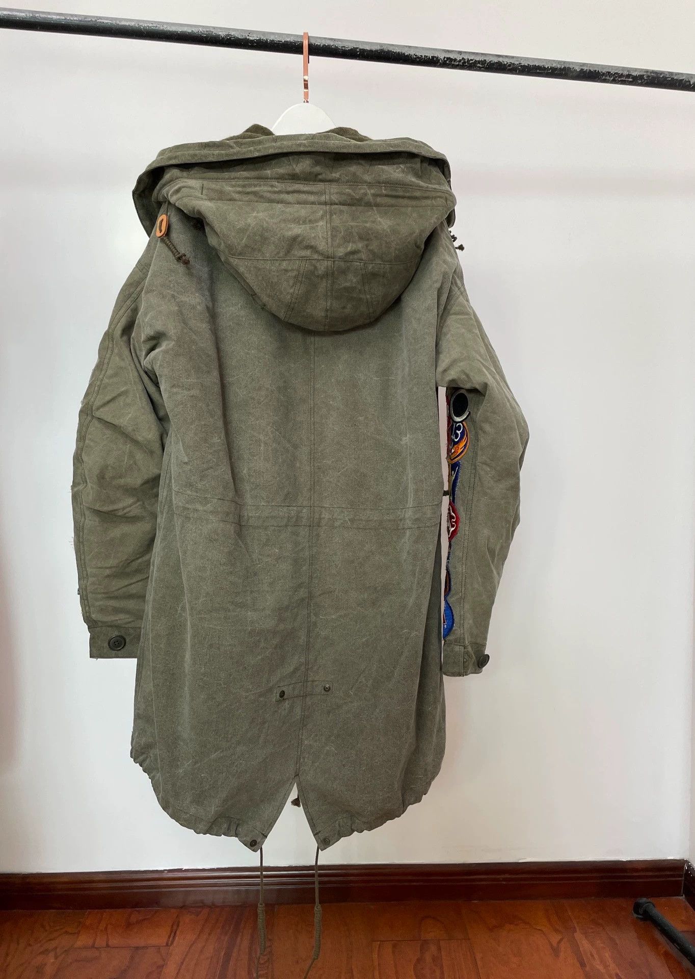 READYMADE Readymade Long Fishtail Parka Distressed Embroidered Size US S / EU 44-46 / 1 - 2 Thumbnail