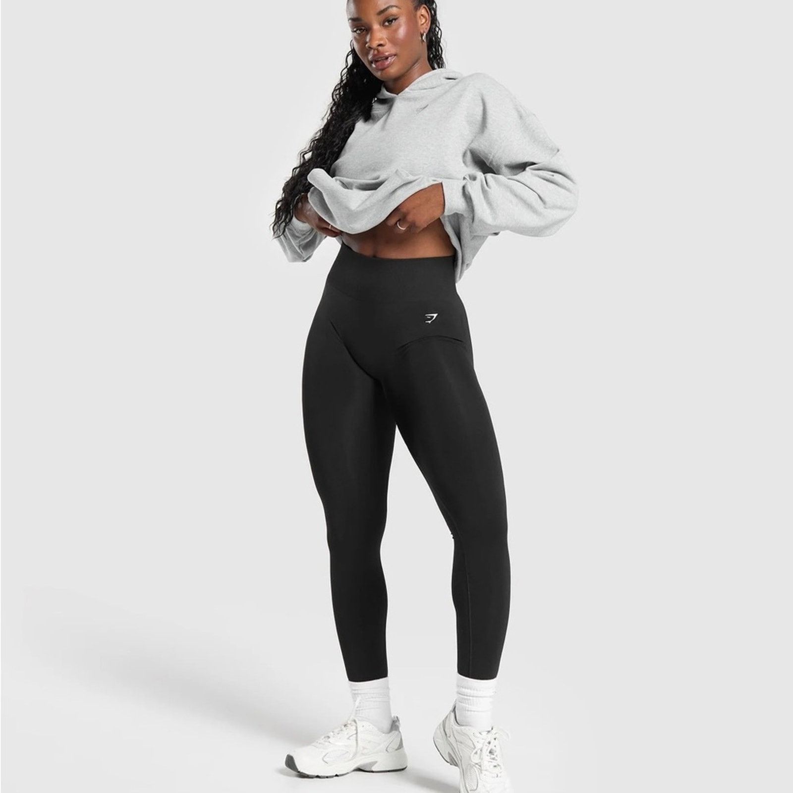 Gymshark Gymshark Leggings 2pcs Red and Black full length, Size S Size 28" / US 6 / IT 42 - 2 Thumbnail