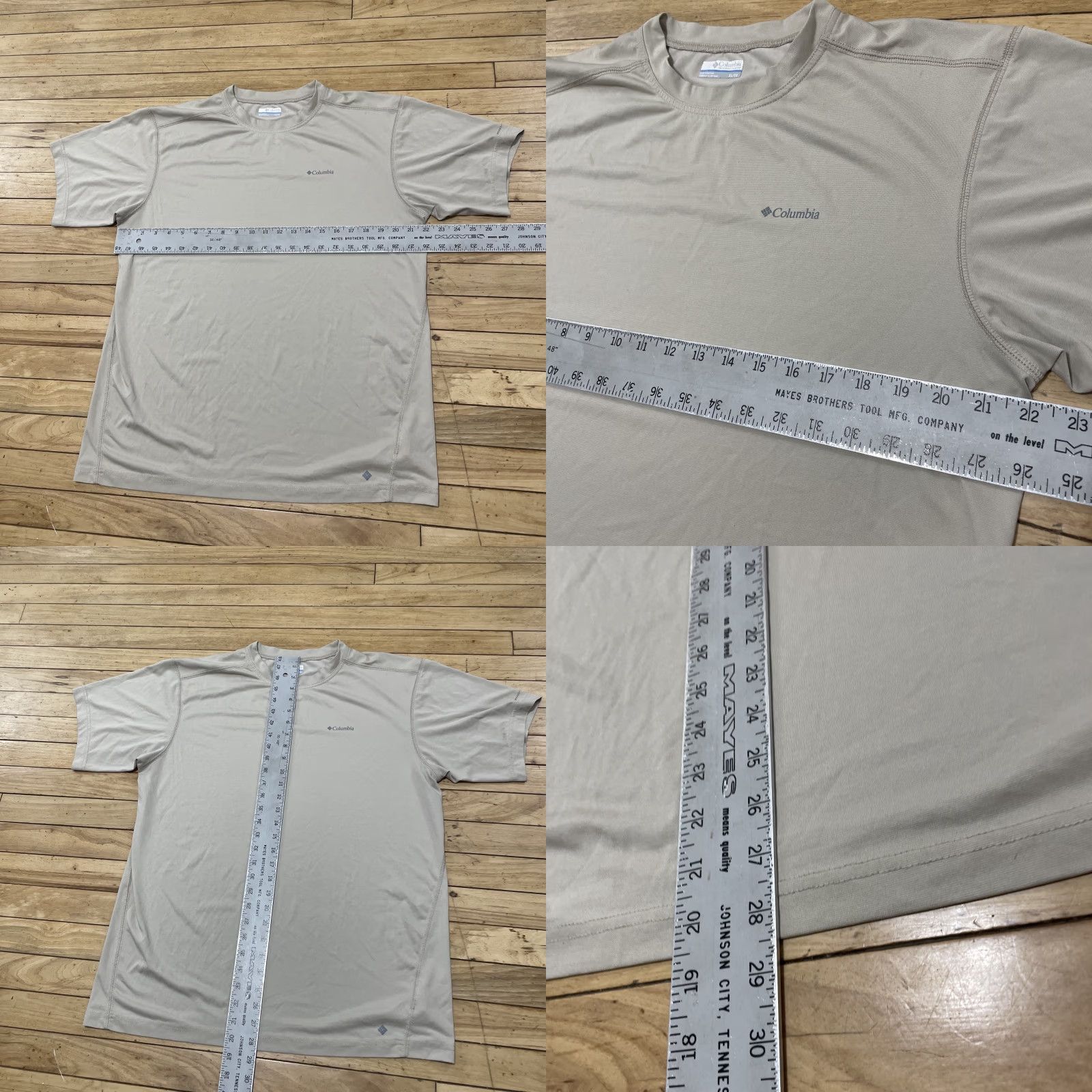 Vintage VINTAGE? No. Columbia Titanium Active Shirt Men XL Light Tan Brown Short Sleeve Gym Sport Run Size US XL / EU 56 / 4 - 8 Thumbnail