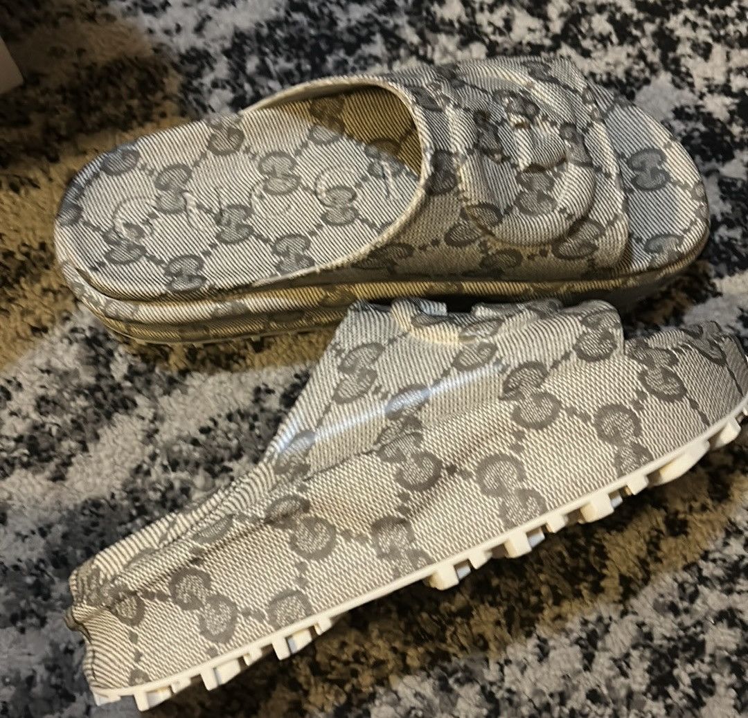 Gucci Gucci Interlocking G Monogram Slide Platform Sandal size 41 Size US 11 / IT 41 - 3 Thumbnail
