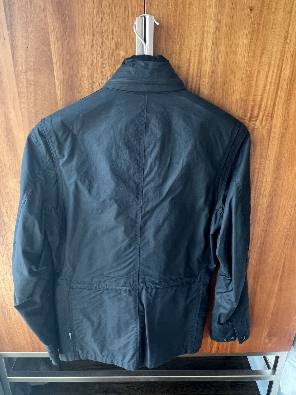 Barbour Barbour Tailored Sapper Wax Jacket - Navy Size Medium Size US M / EU 48-50 / 2 - 2 Thumbnail