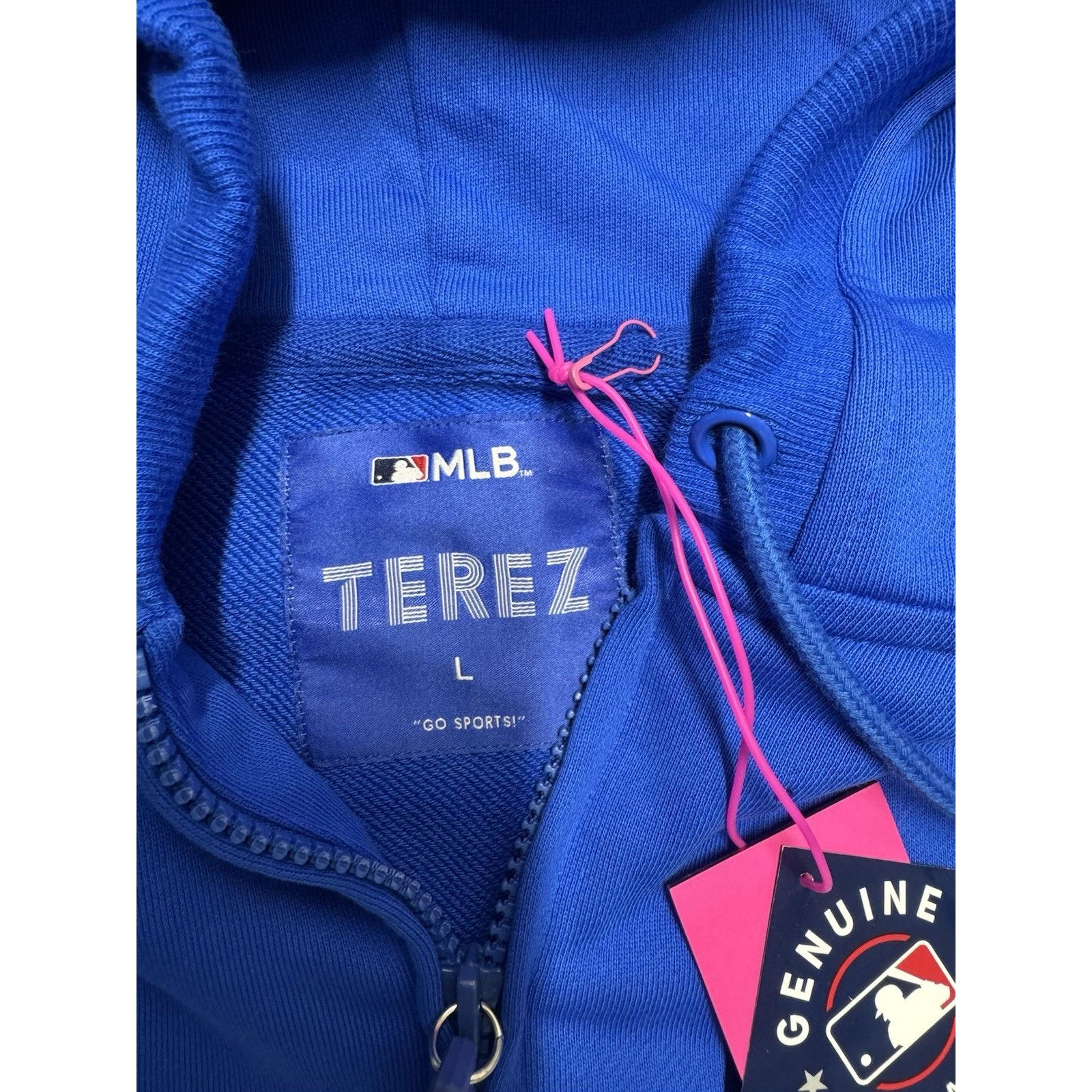 Terez Terez Toronto Blue Jays Team Colors Gems Hoddie Large NWT! Size US L / EU 52-54 / 3 - 5 Thumbnail