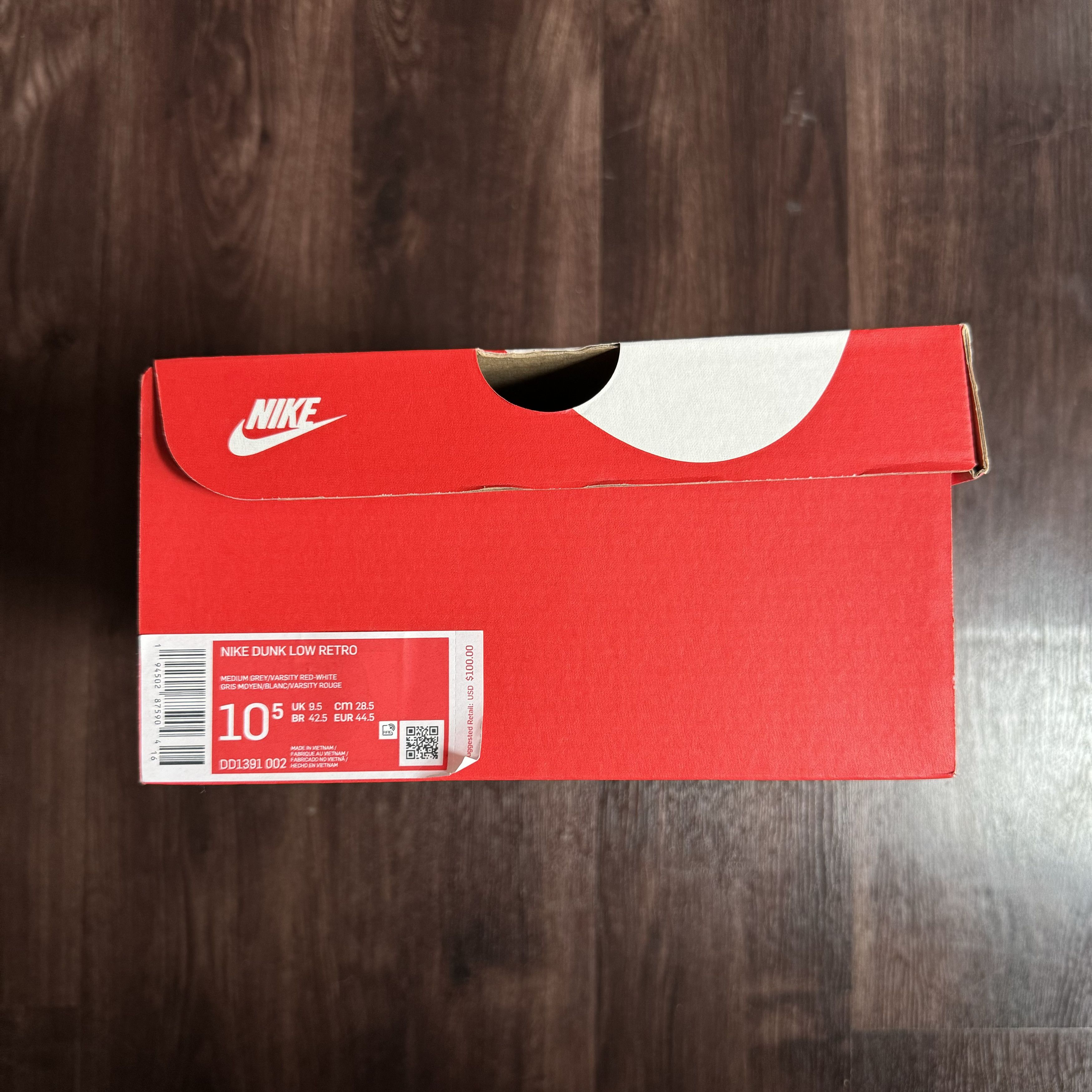 Nike Dunk Low - UNLV (2021) Size US 10.5 / EU 43-44 - 6 Thumbnail