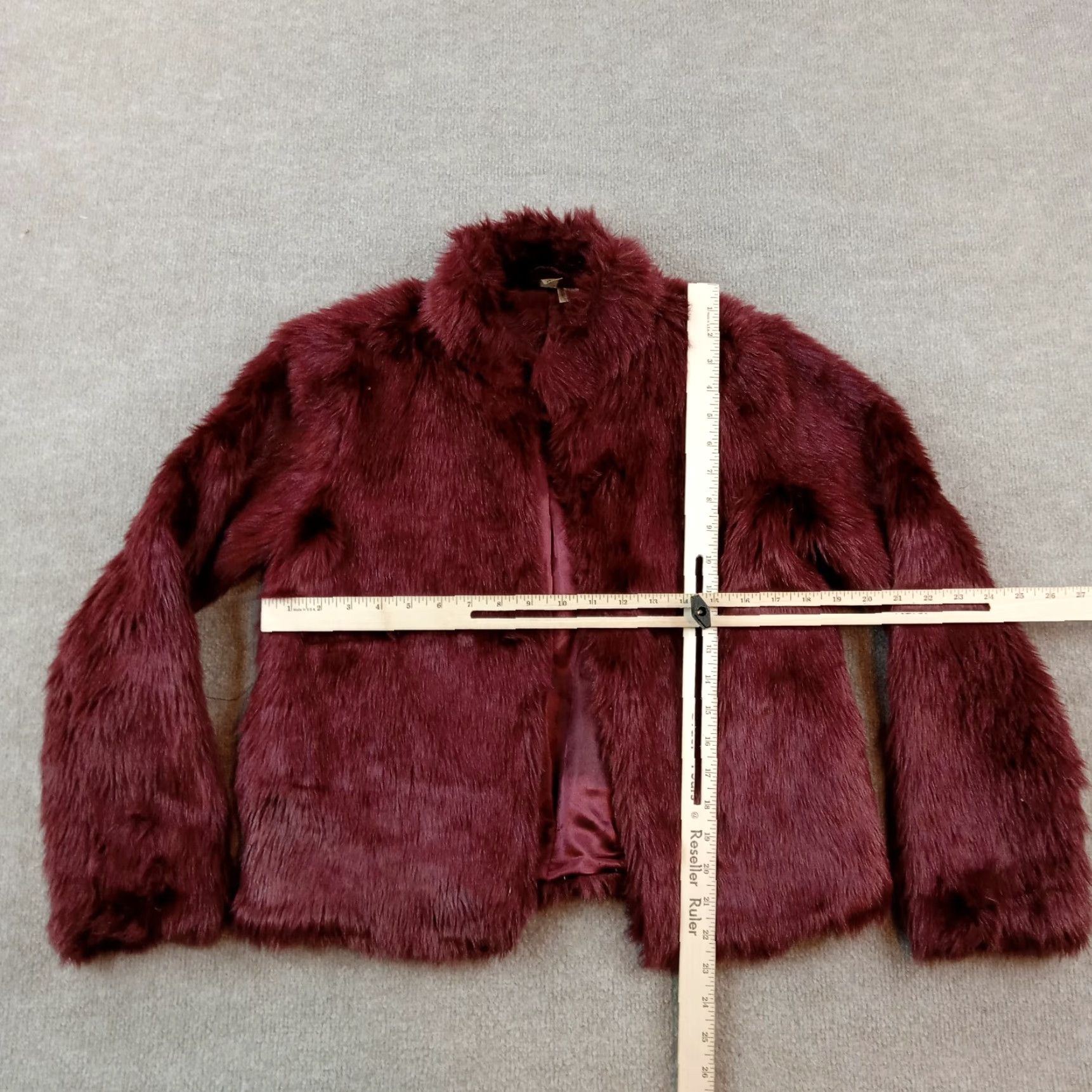 Forever 21 Forever 21 Womens Small Red Fleece Jacket Size S / US 4 / IT 40 - 2 Thumbnail