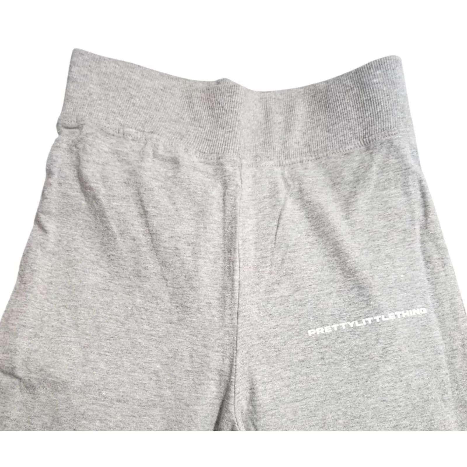 PrettyLittleThing PRETTYLITTLETHING Pants Flared Pull On Ash Grey Womens Size 6 Cotton Blend Elastic Waist Size 28" / US 6 / IT 42 - 3 Thumbnail