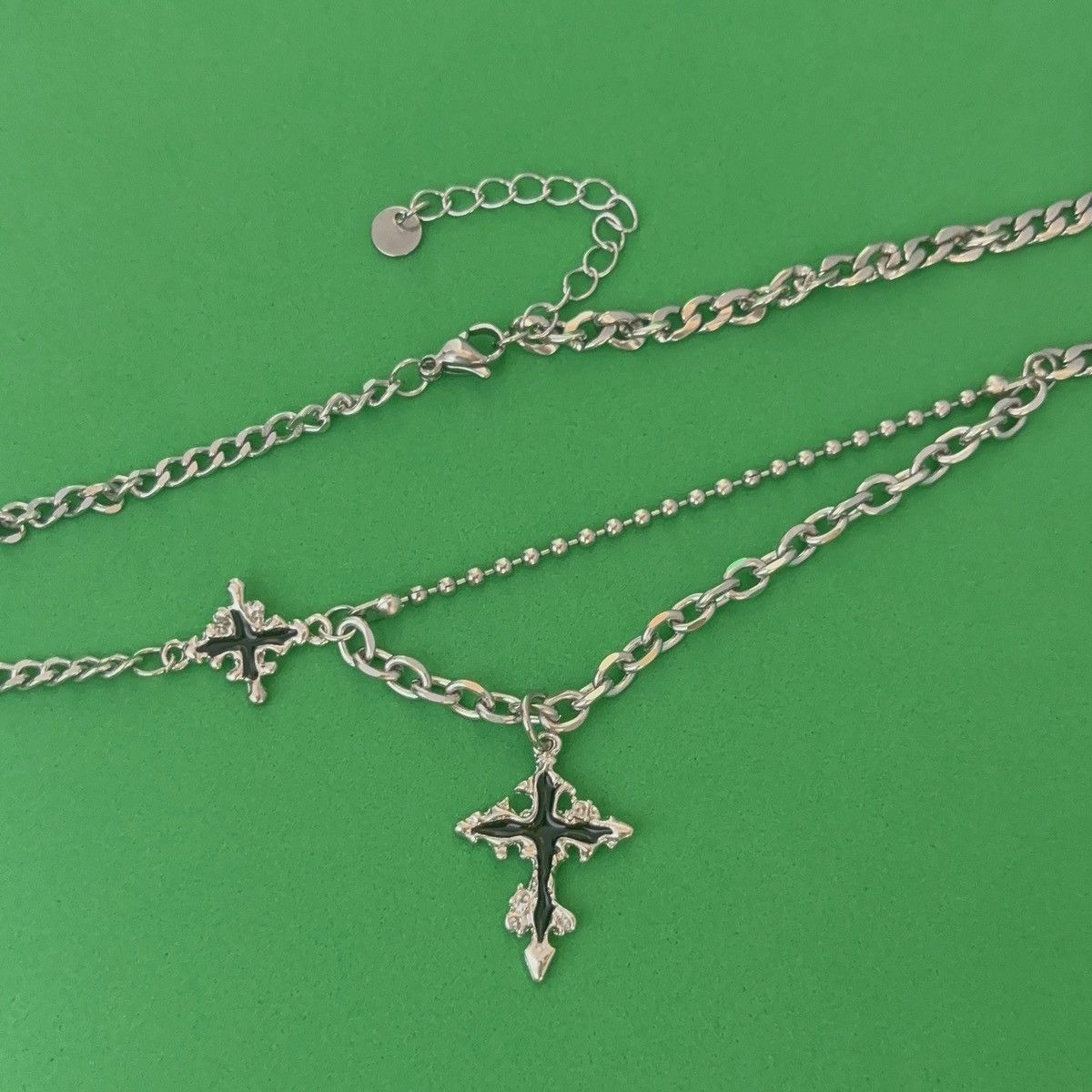 Other Cross Pendant Necklace for Men Women Hip Hop Unisex Necklace Size ONE SIZE - 2 Thumbnail
