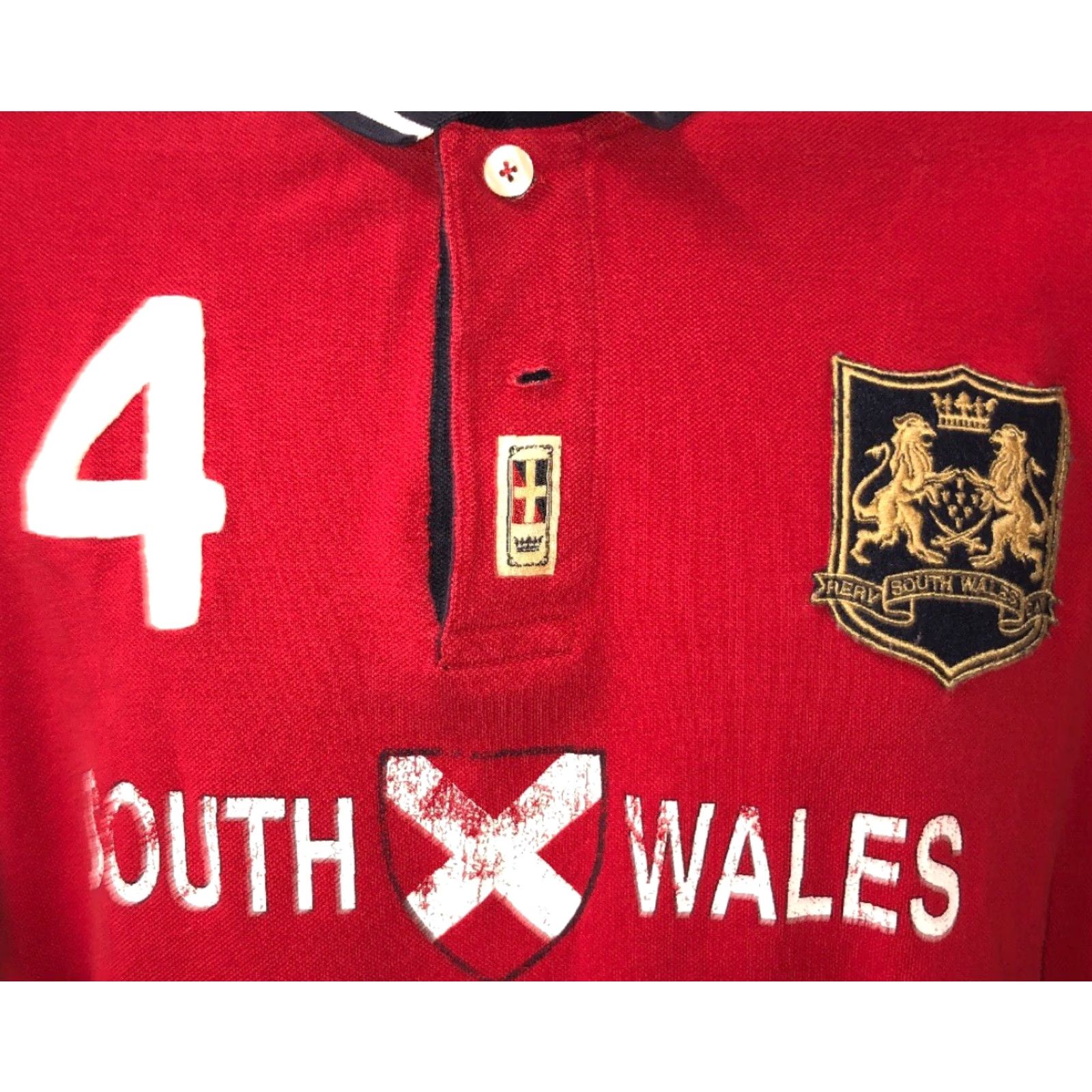 J.Crew J. Crew Red South Wales Golf Polo Shirt XL Mens Size Short Sleeve Polo Golf Shirt Size US XL / EU 56 / 4 - 2 Thumbnail