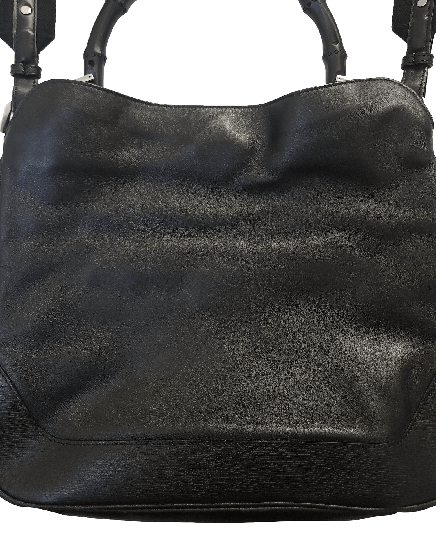 Gucci Gucci Black Bamboo Shoulder Bag Size ONE SIZE - 2 Thumbnail
