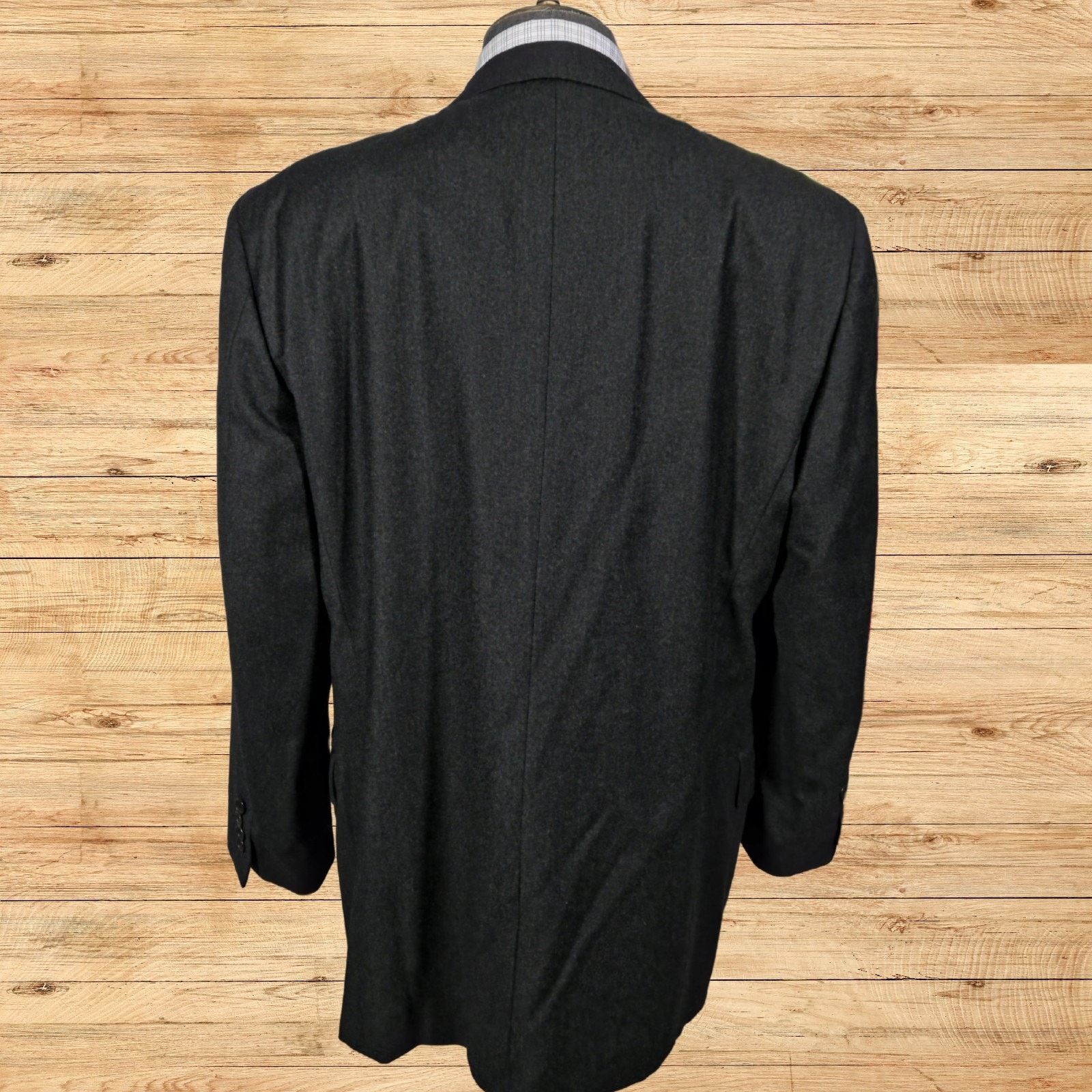 Calvin Klein Calvin Klein Men Blazer Sport Coat Casual Jacket 46R Flannel Size 46R - 4 Thumbnail