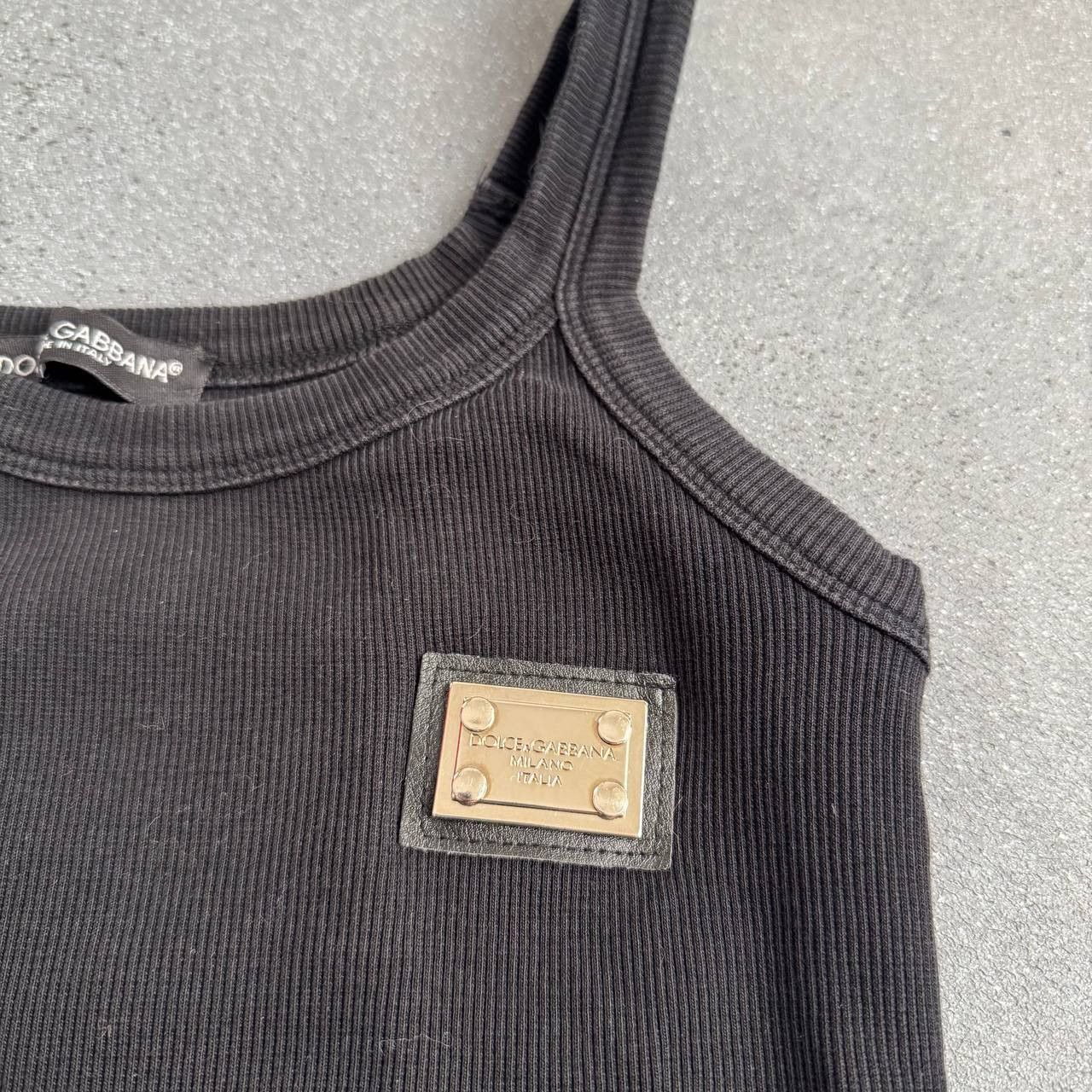 Dolce & Gabbana × Vintage Dolce & Gabbana Vintage Ribbed Tank Top Size S / US 4 / IT 40 - 4 Thumbnail