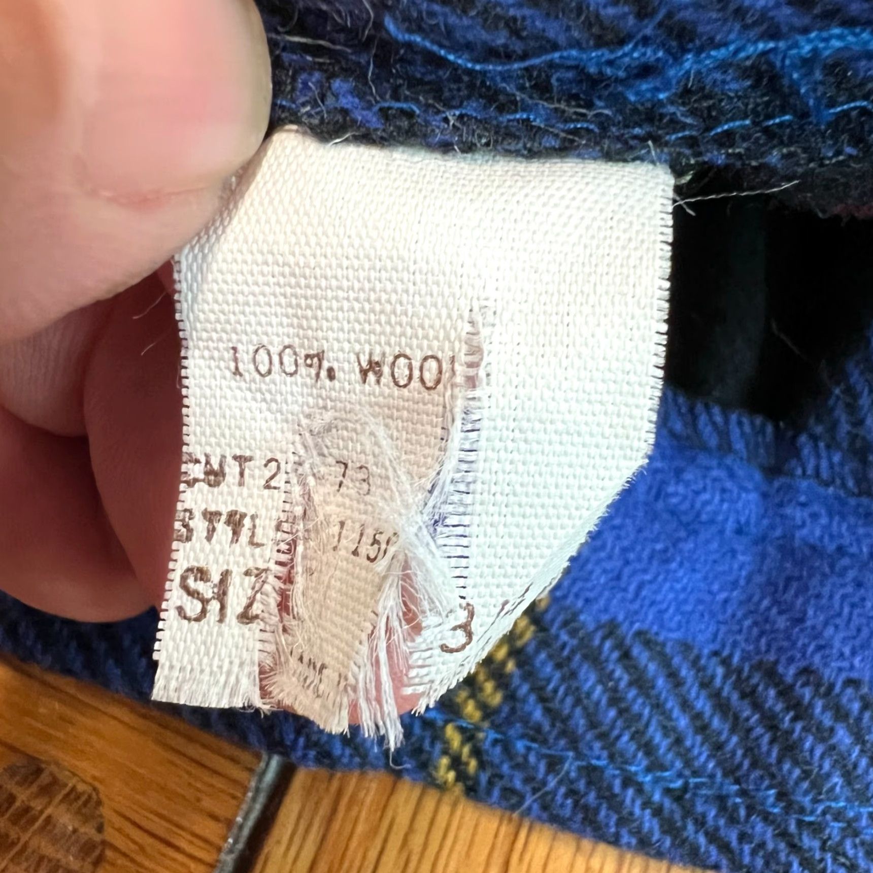 Vintage VINTAGE 100% WOOL Pleated A-Line Skirt - Blue Check Tweed Button Side Midi Women Size 4 USA Brand Unbranded Women Size 27" / US 4 / IT 40 - 7 Thumbnail