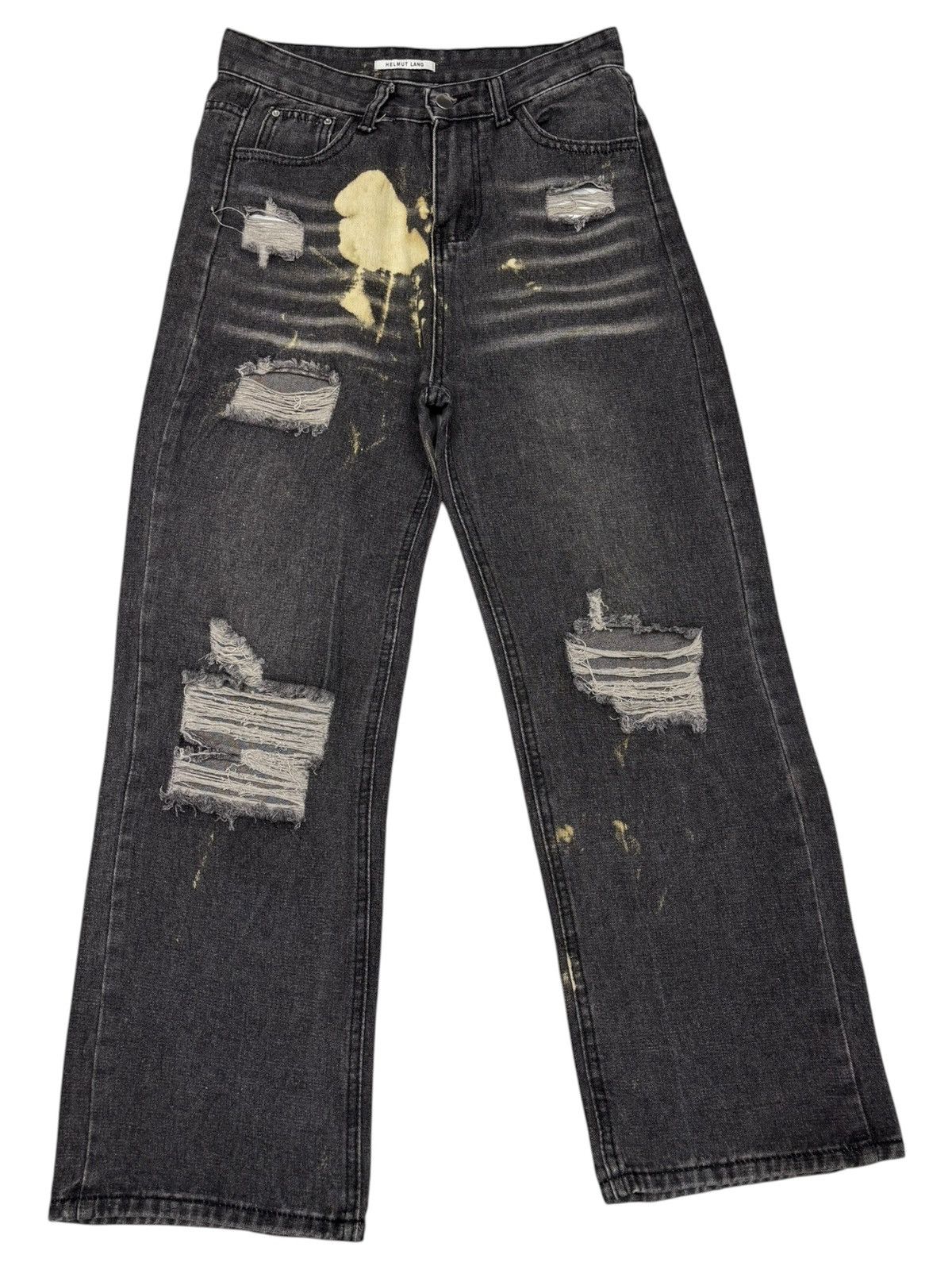Helmut Lang This is HELMUT LANG Custom Made Baggy Jeans Distressed Size US 29 - 3 Thumbnail