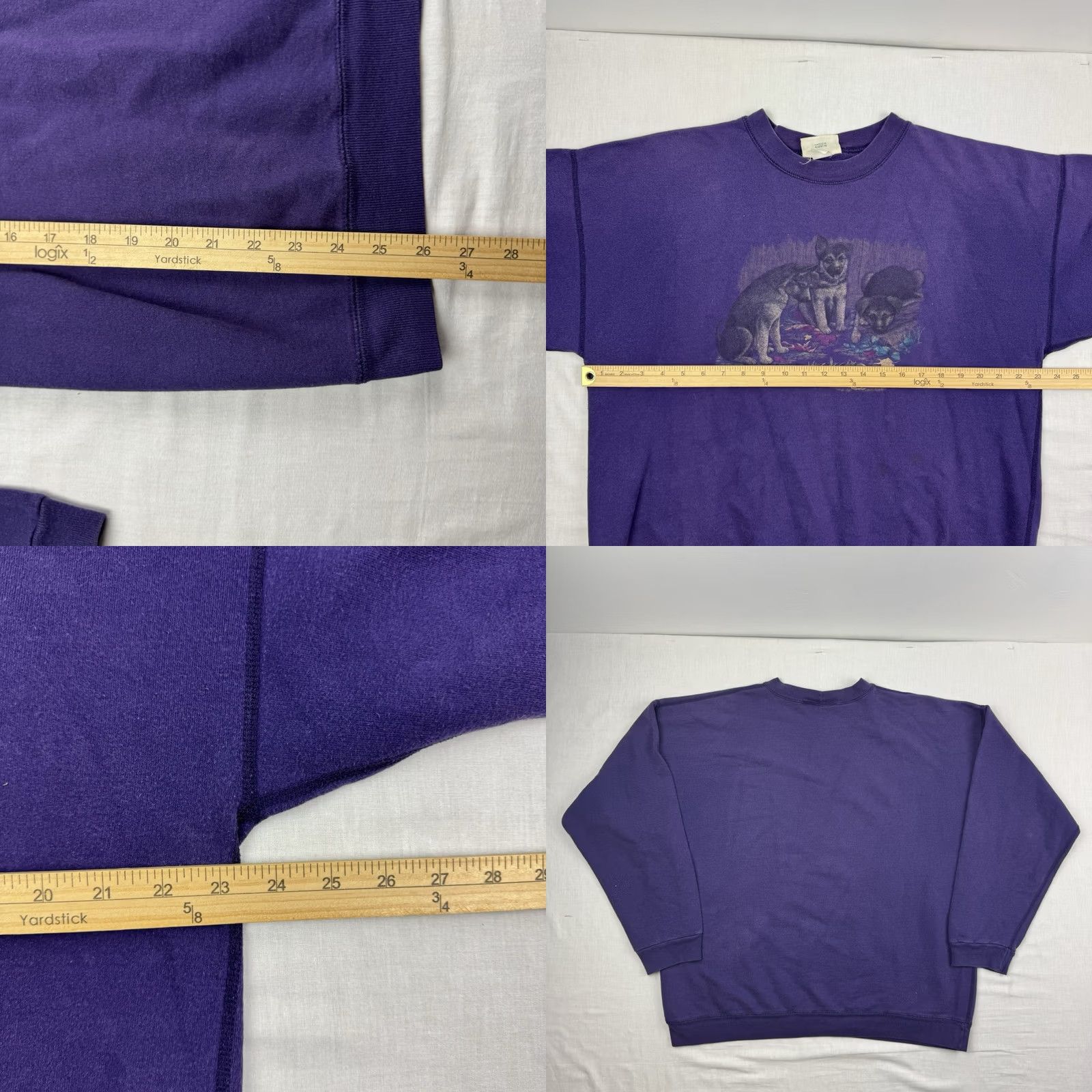 Northern Reflections VINTAGE Northern Reflections Sweatshirt Dog 90s Purple Adult Large Crew Neck Pullover Mens Nature Animals ADD? Size US L / EU 52-54 / 3 - 8 Thumbnail
